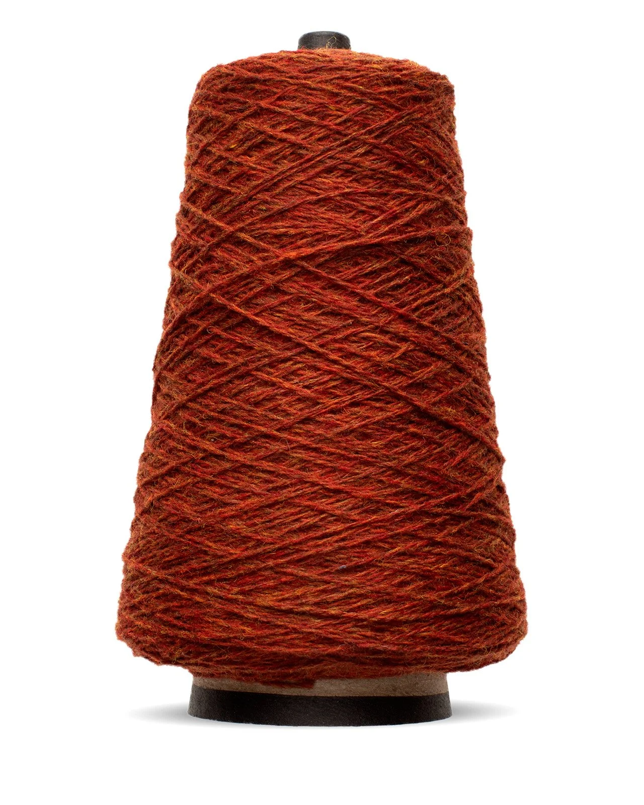 Harrisville Designs Shetland wool weaving yarn cone in topaz