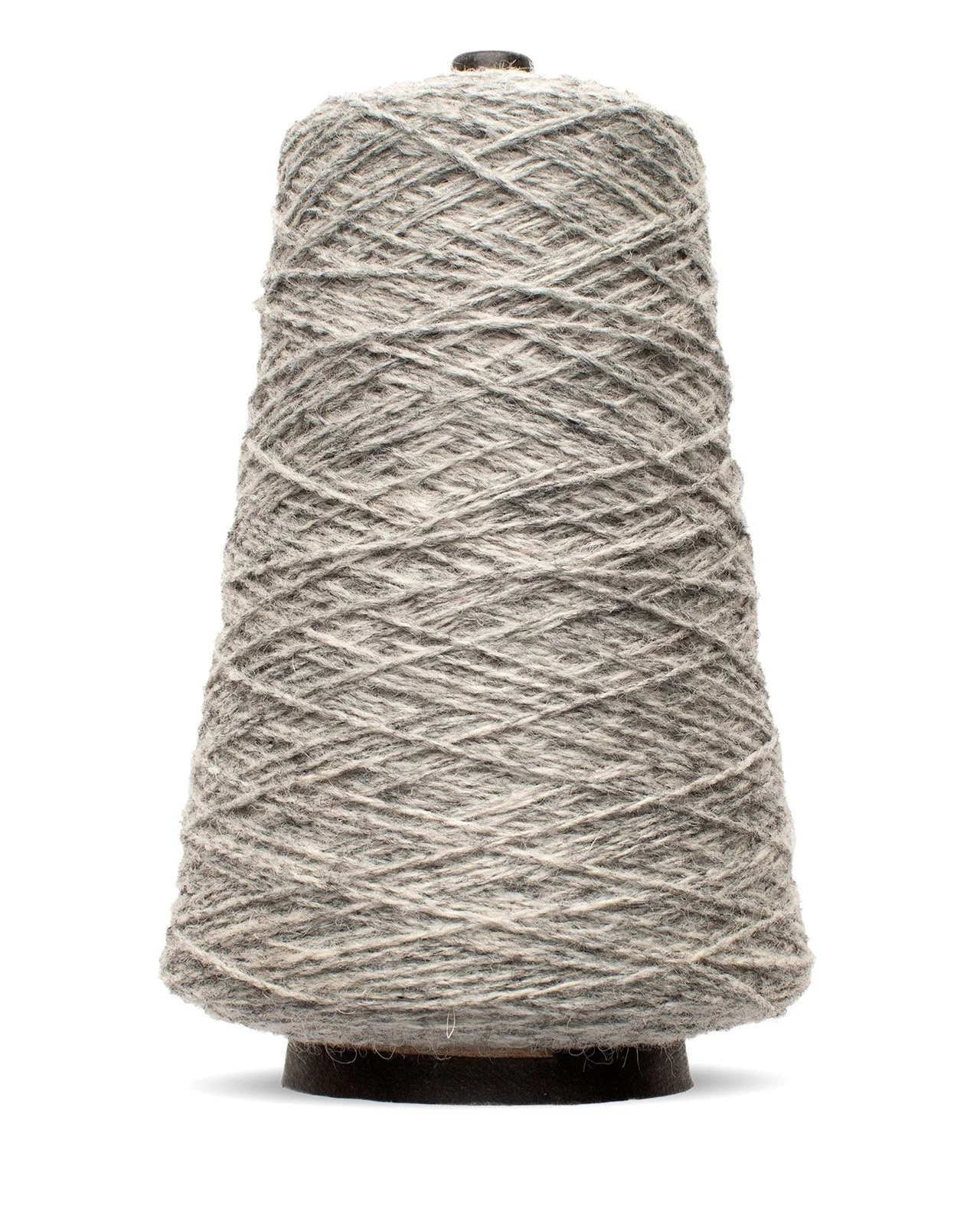 Harrisville Designs Shetland wool weaving yarn cone in silver mist
