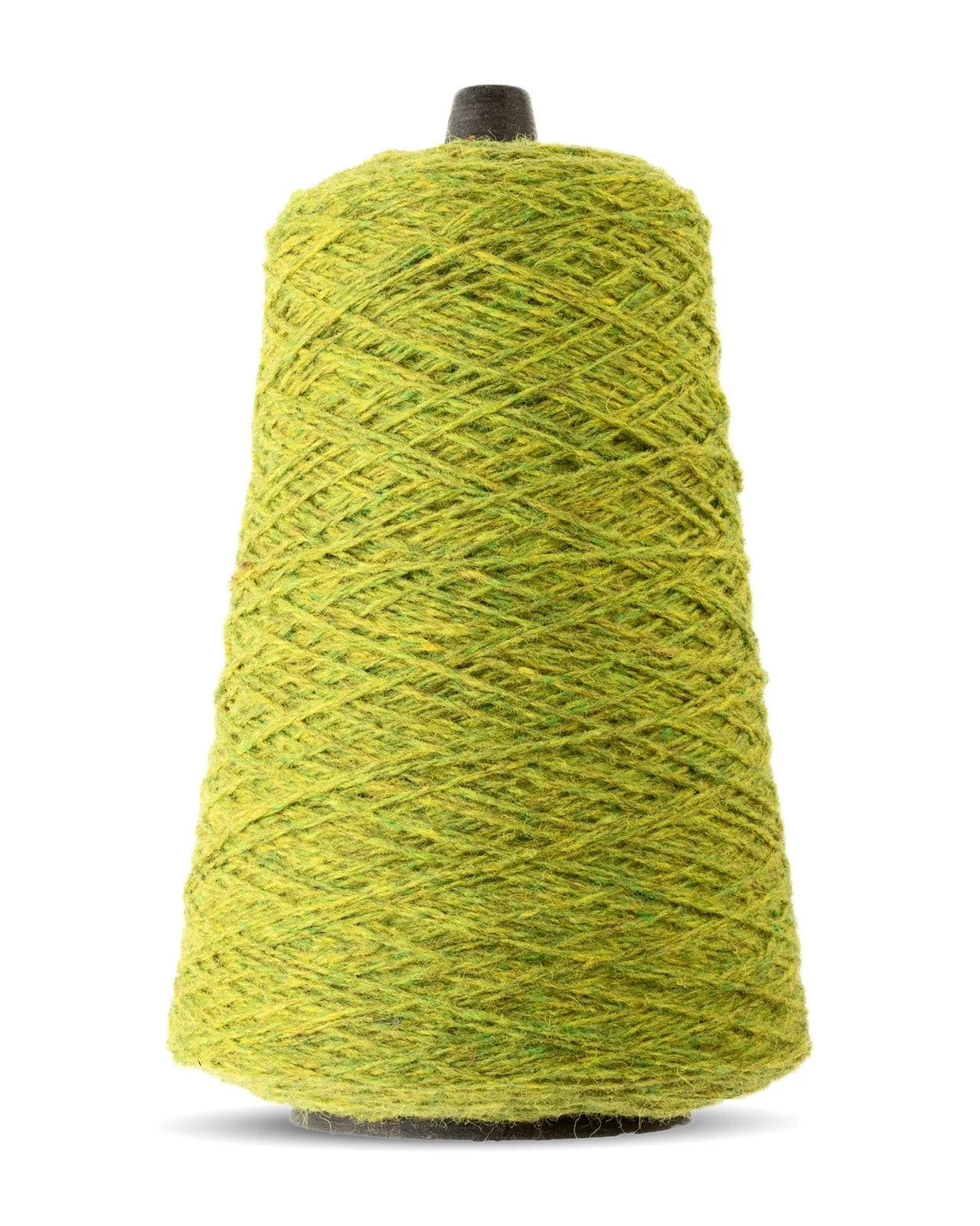 Harrisville Designs Shetland wool weaving yarn cone in grass