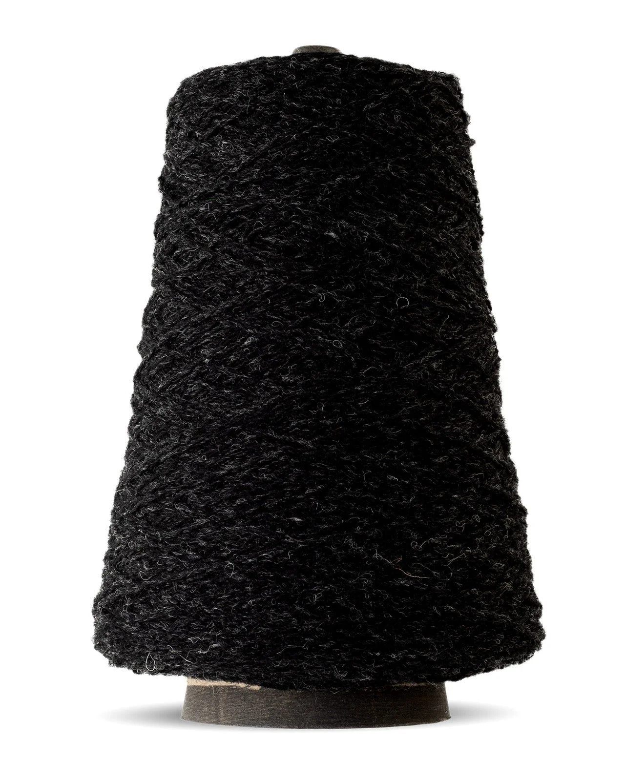 Harrisville Designs Shetland wool weaving yarn cone in ebony
