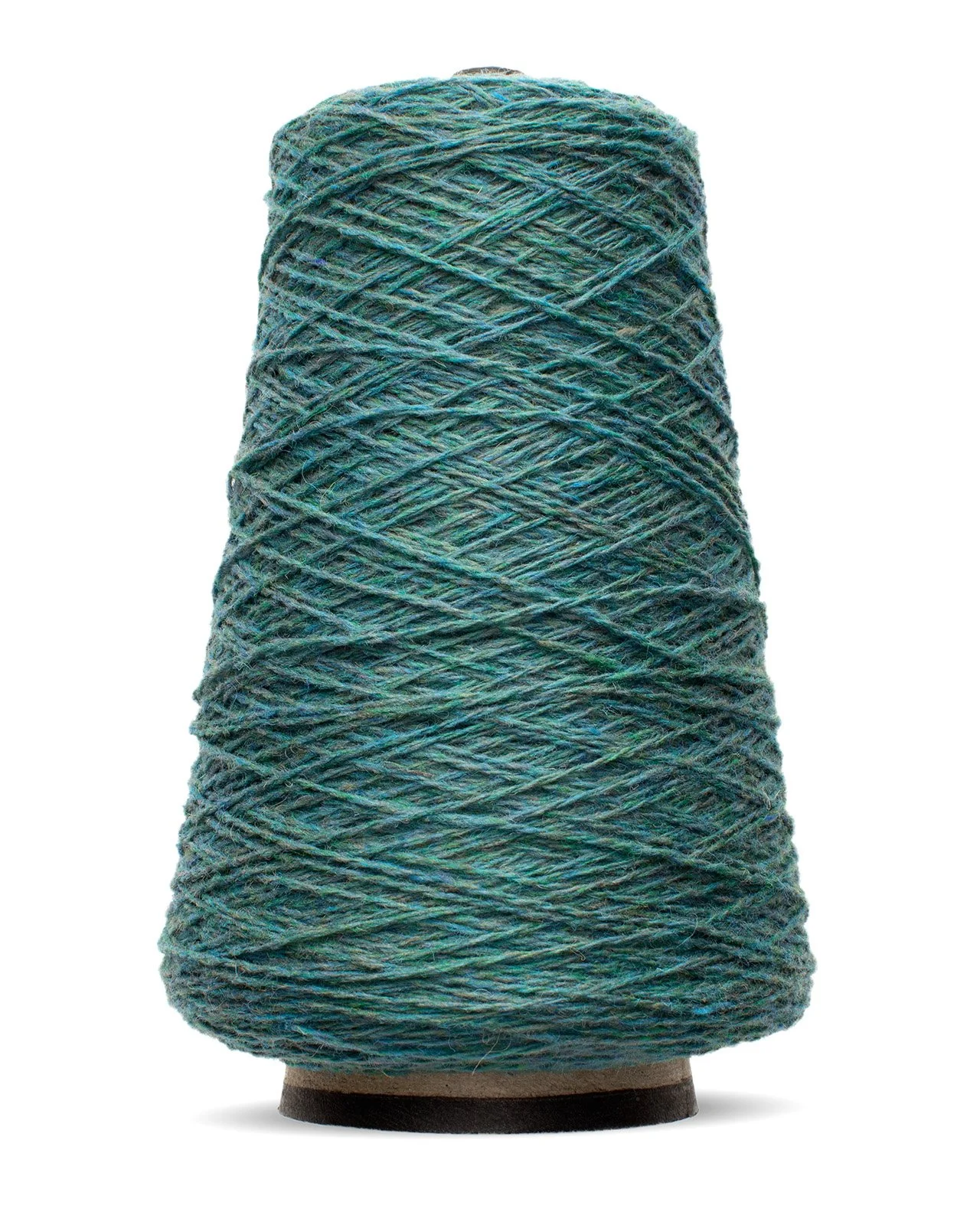 Harrisville Designs Shetland wool weaving yarn cone in woodsmoke