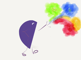 Illustration by Francie Dillon: May we all speak of love and the beauty in the world. 
