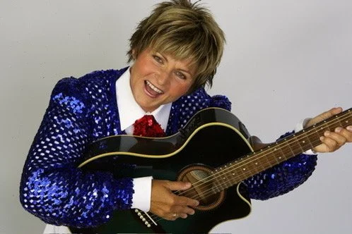 Promotional Photo: Celebrating my new guitar, a gift as a recognized Yamaha Artist. 