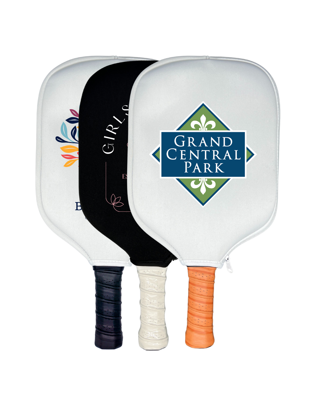 Branded Fiberglass Pickleball Paddle + Paddle Cover