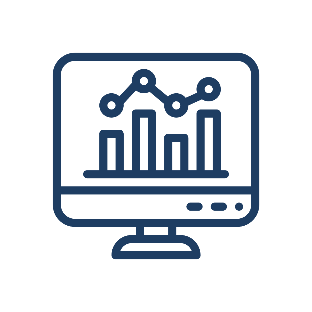 Line and bar graph displayed on a computer monitor.