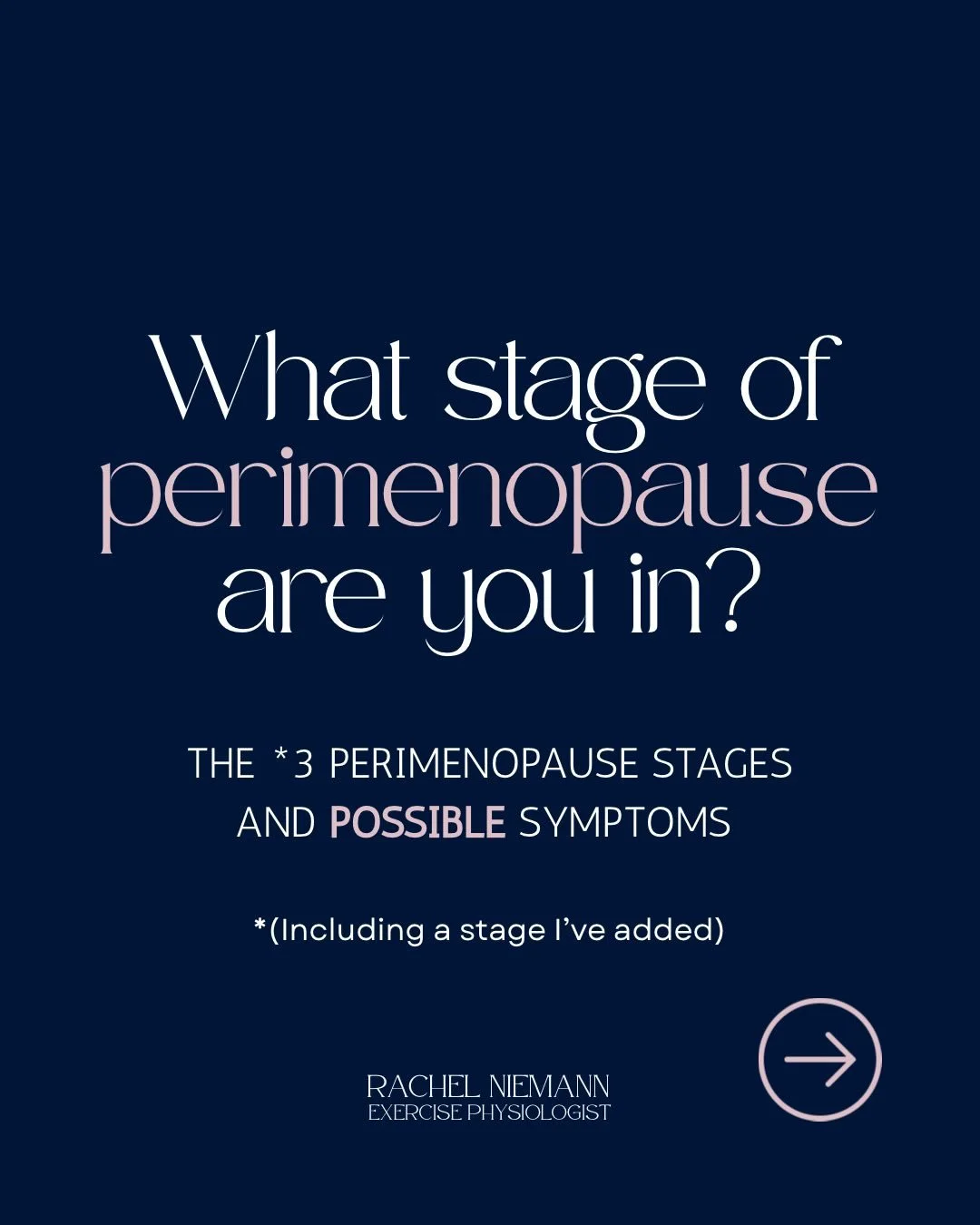 Perimenopause is not something to be feared. Just prepared.

And it&rsquo;s important to remember, you may not get many of the above symptoms or you may get a lot of them.

Everyone&rsquo;s menopause transition is different.

If you&rsquo;re concerne