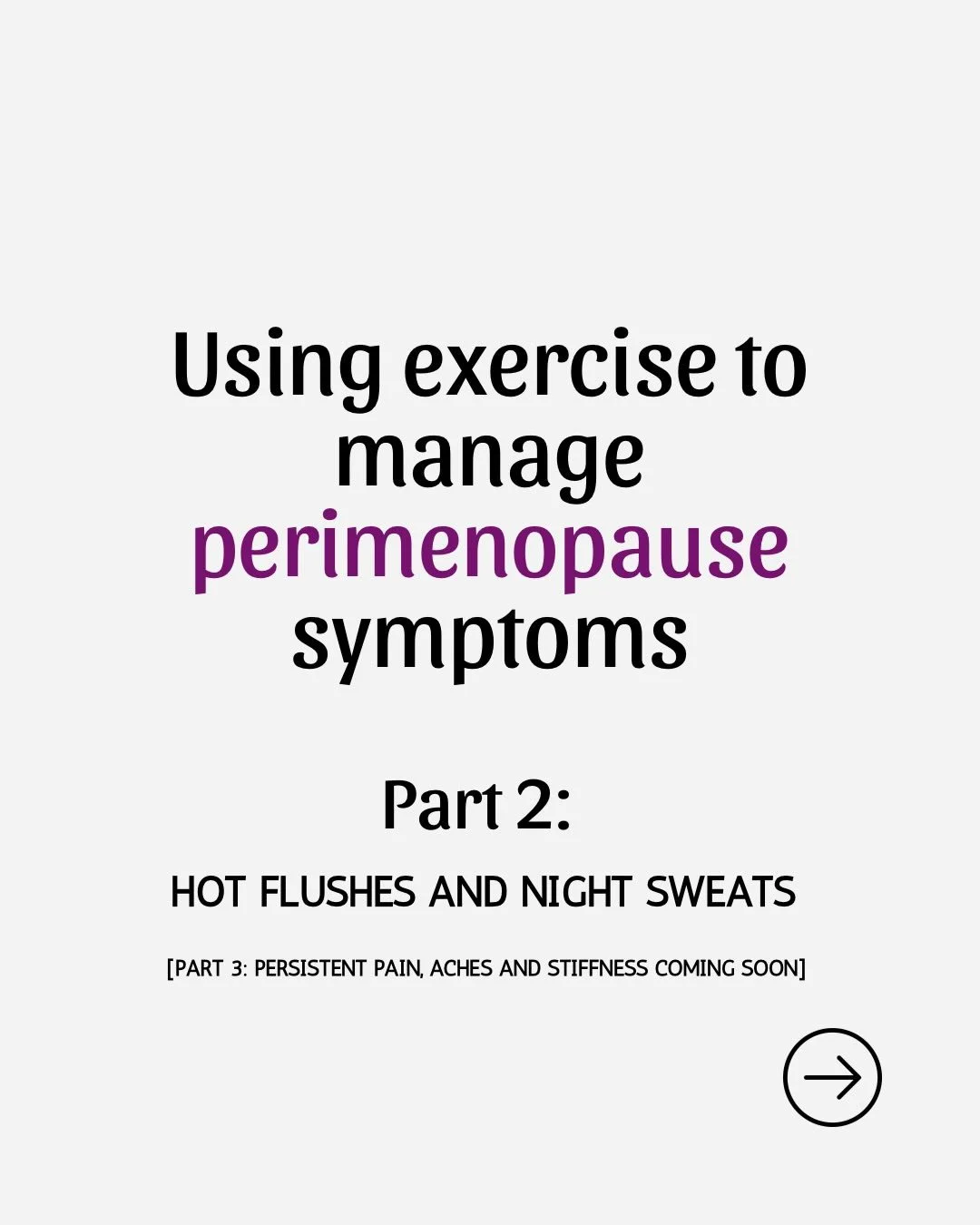 Did you know, some women experience cold chills instead of hot flushes during perimenopause?

Let me know in the DM&rsquo;s if that&rsquo;s you.

#exerciseinperimenopause #perimenopauserelief #perimenopausesymptoms