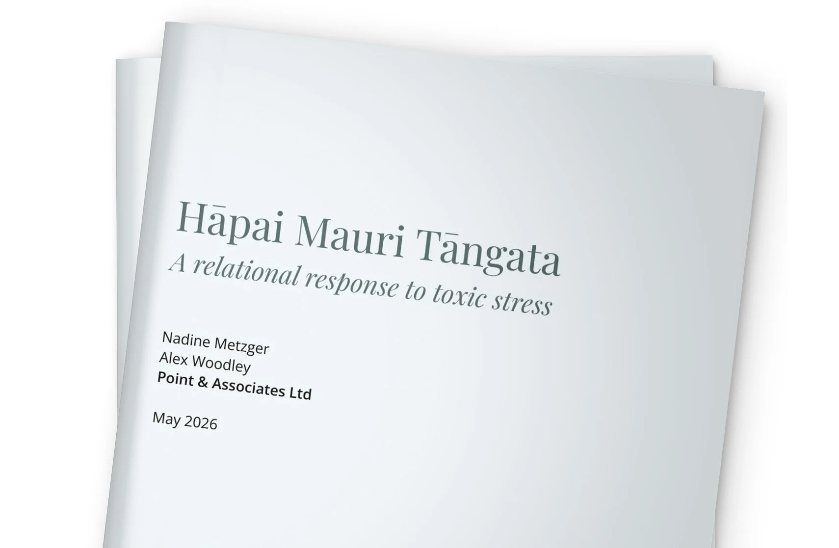 Hāpai Mauri Tāngata Report