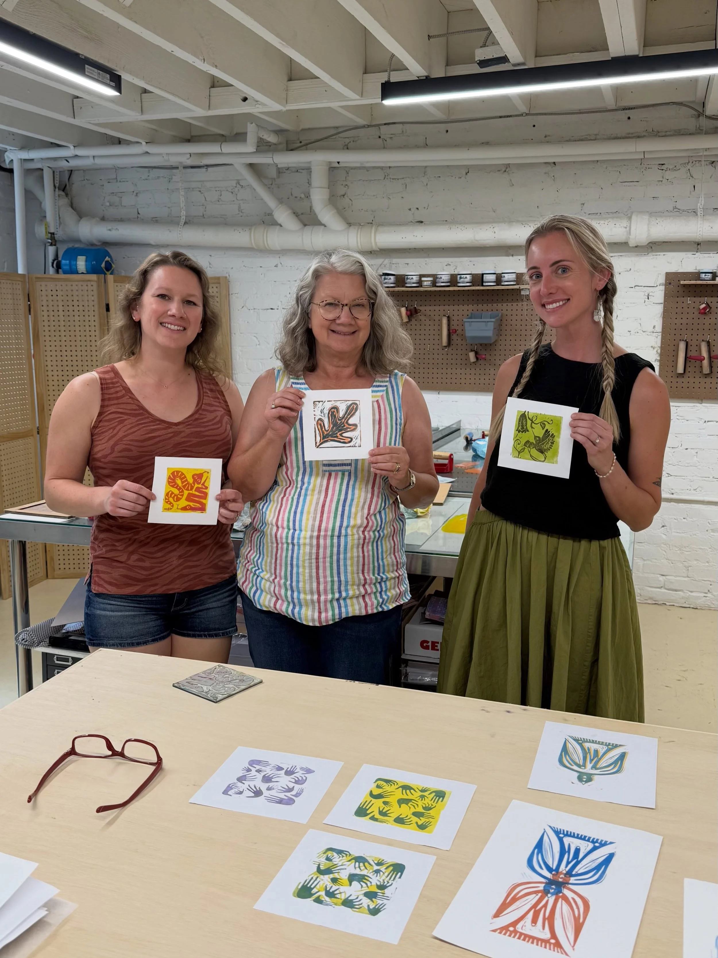 June is lino block month at Print House!!!

Whether you&rsquo;ve been wanting to try printmaking for the first time or you&rsquo;re ready to go deeper into carving, layering, and developing your own imagery &mdash; this month is for you.

&bull; June