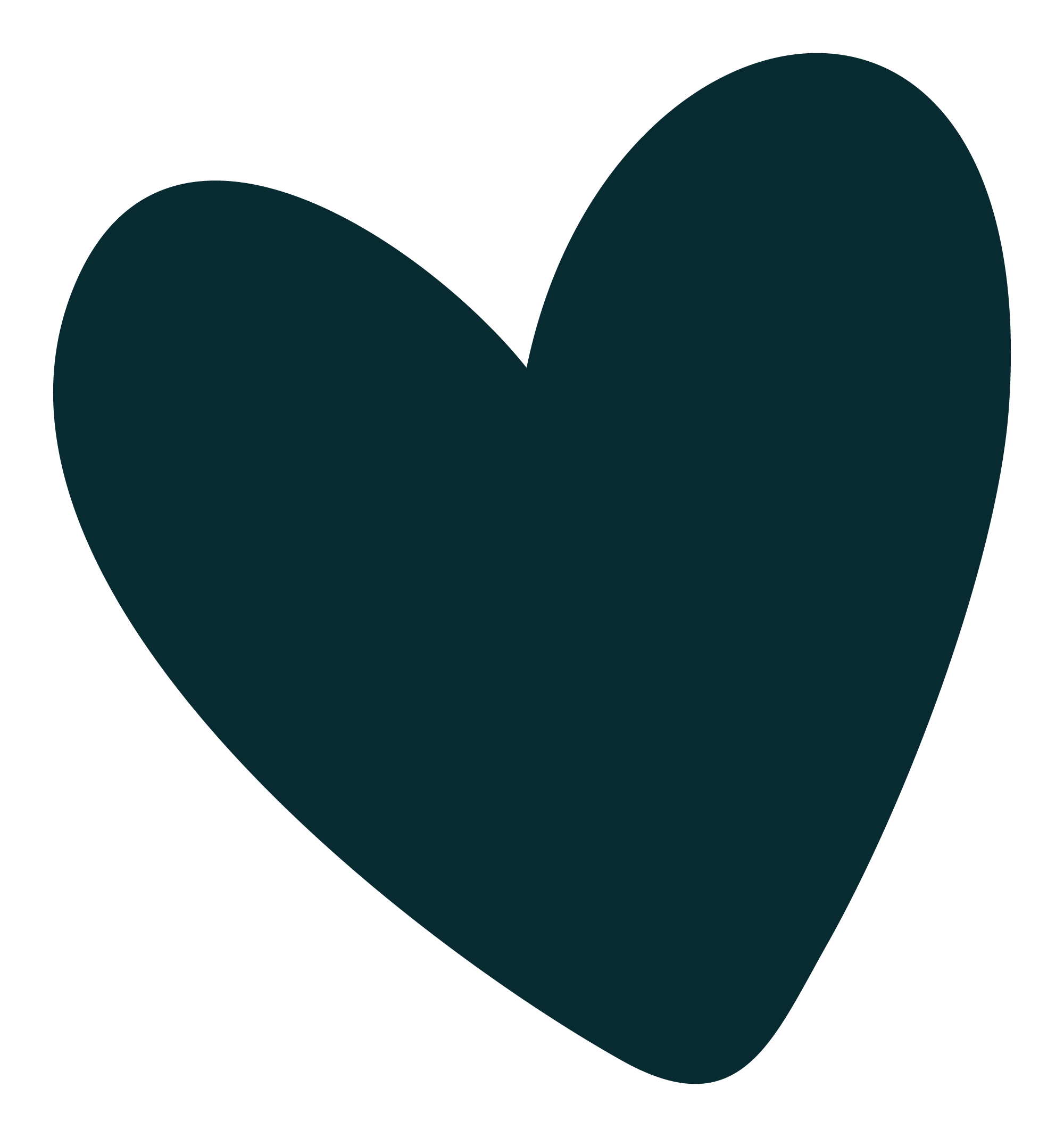 Corazón negro sólido de tamaño grande