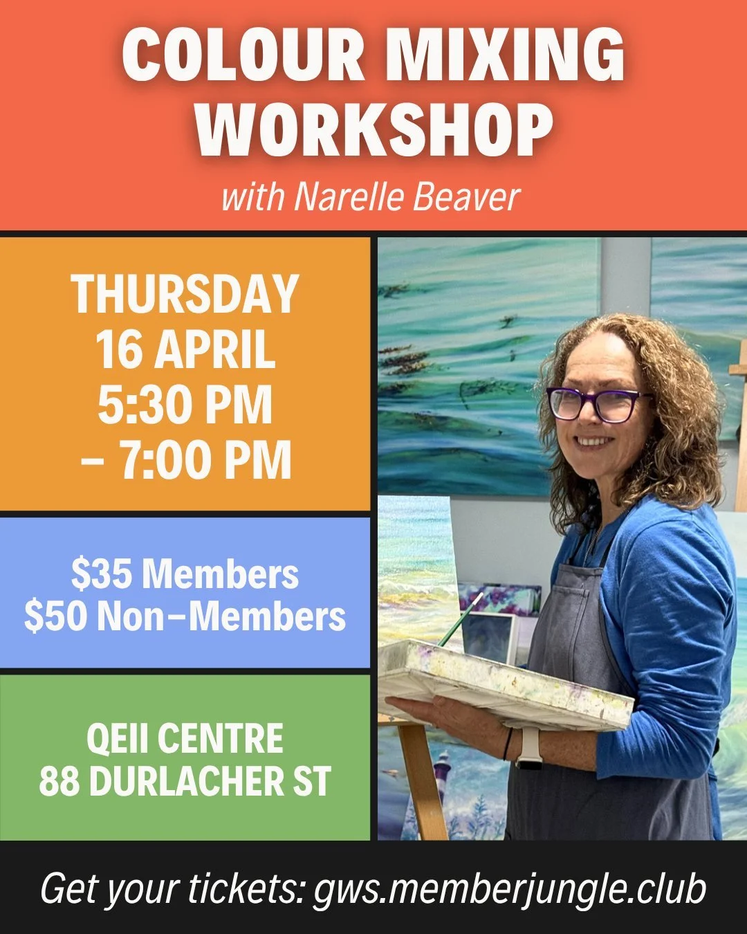 Ever mixed a colour and thought&hellip; how did I end up with THAT? 🎨😅

This one&rsquo;s for you.

Our Colour Mixing Workshop, facilitated by local artist Narelle Beaver, is now open to all our Geraldton Women's Shed community.

You&rsquo;ll learn: