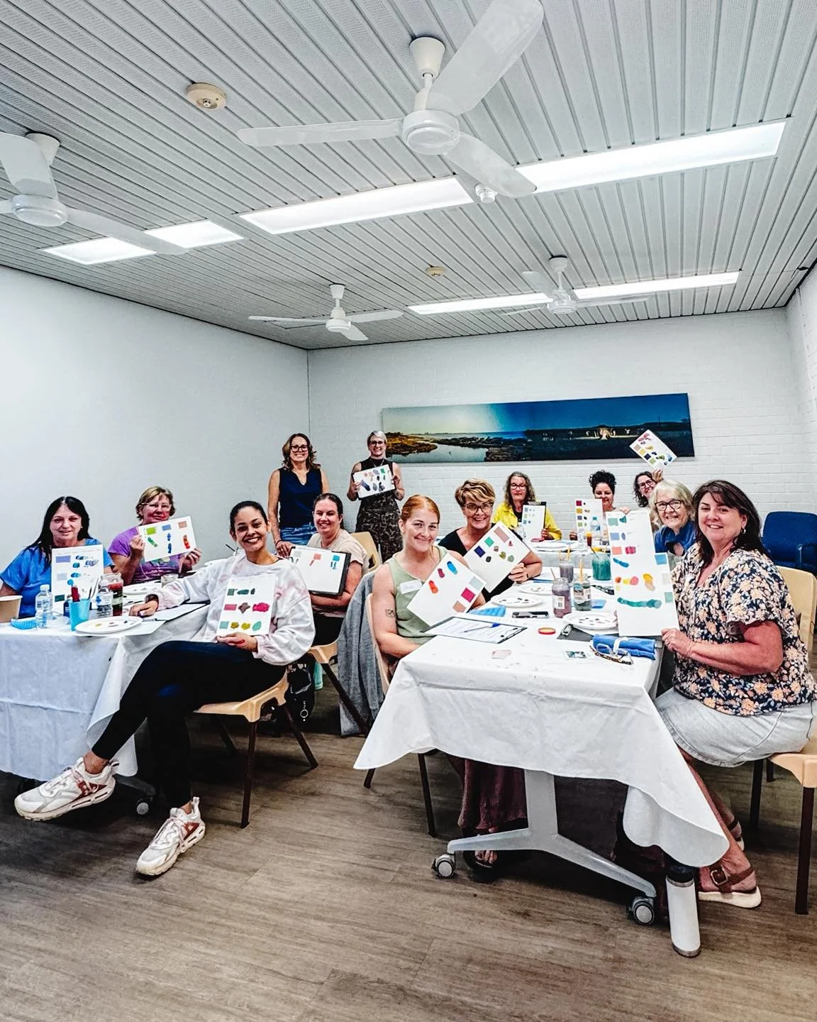 What a colourful night at the Shed 🎨💛

A huge thank you to local artist @narellebeaverartist for sharing her time, talent, and knowledge with us tonight. The way you broke down colour mixing made it feel so simple, approachable, and fun - we&rsquo;