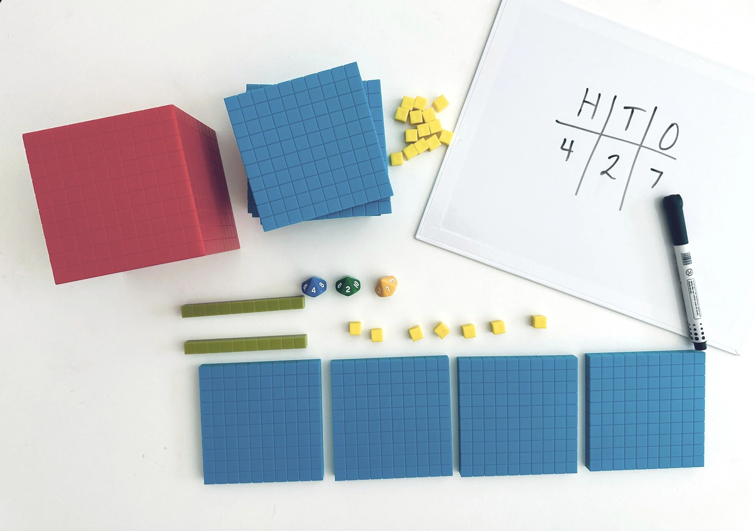 Multisensory mathematics tools are concrete representations of numbers and help demonstrate place value concepts.