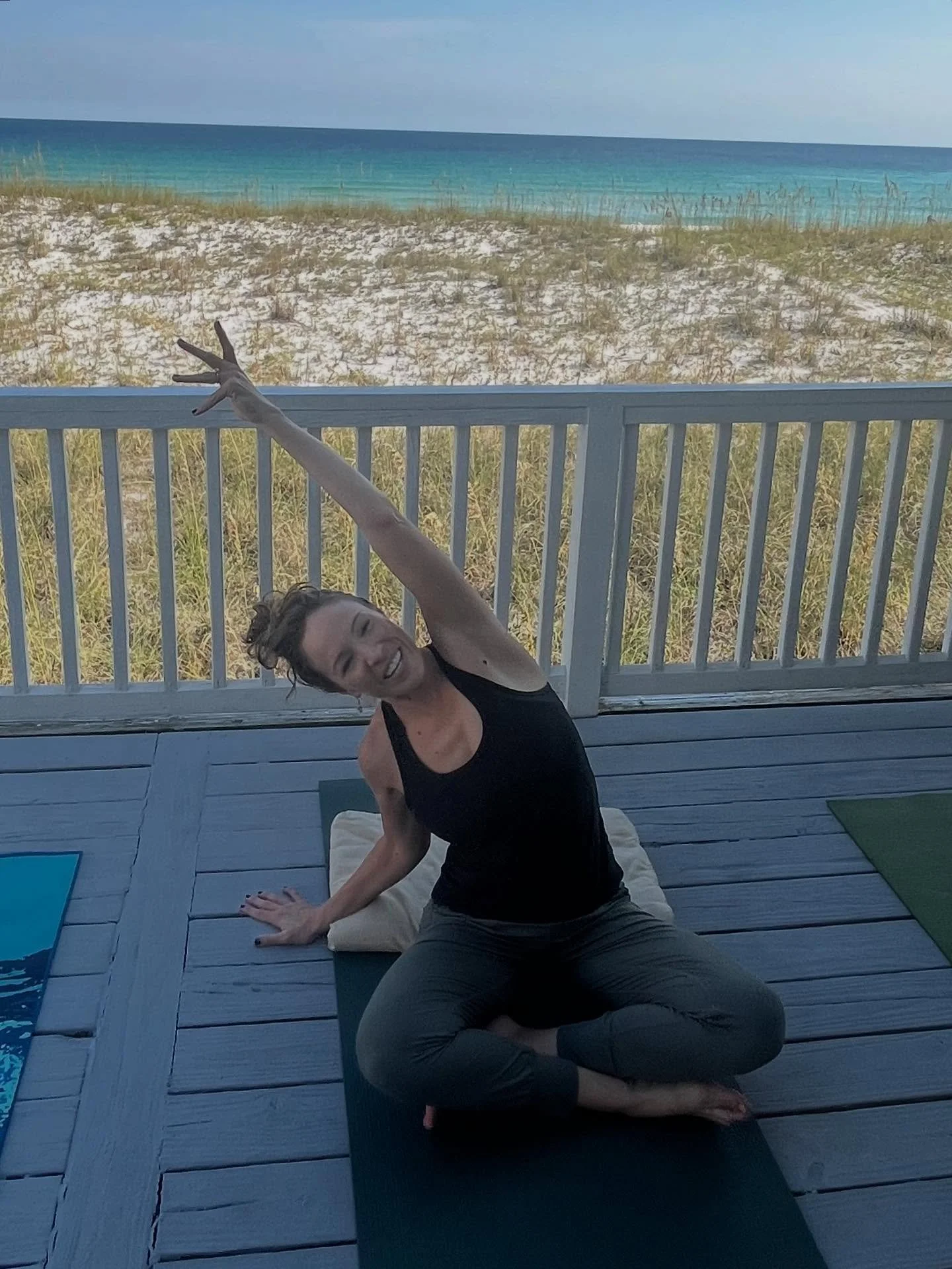 Morning yoga flow directly overlooking the Gulf with dolphins and sunshine??? 

Yes, please! 

Seriously, look at that water!!!

Save your spot for the November Yoga Retreat on Pensacola Beach. 

Already at 1/3 capacity. Link in bio.
