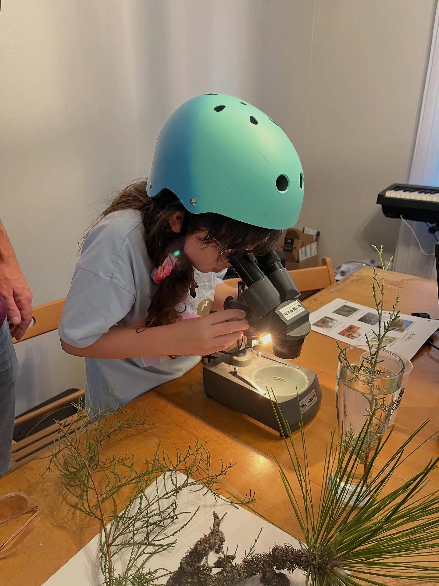 So excited to learn she forgot to take off her bike helmet! 

We are absolutely LOVING our homeschool journey! 

Highlights of the week: 
*North Carolina Blue Sapphire Needle Study
*Gratitude Garland by @mudlotusarts 
*Violin Virtuoso 
*Extracting Ch
