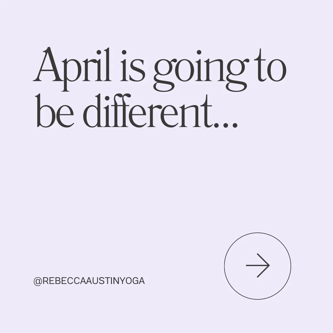 April is going to be a little different in the best way. 

You will have the opportunity to gather for five Wednesdays in the month of April. Practice yoga and connect through a complete arc of energy from the full moon to the quiet intention of the 