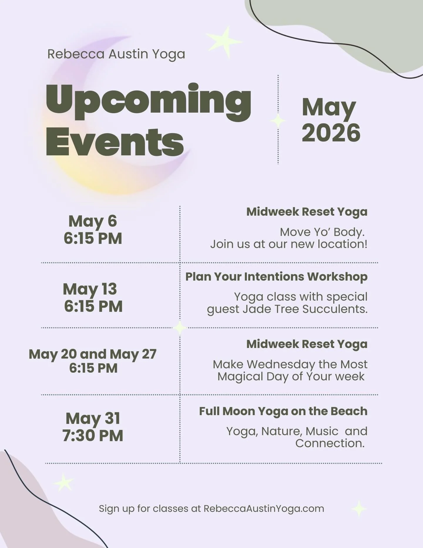 Join us for the Midweek Reset every Wednesday! 

We have special guest teachers AND quarterly Full Moon Events too! ❤️ 

Which class are you most excited for? 

ReVERB studio by @bro_chakra is our new location for Midweek Reset starting in May!

4400