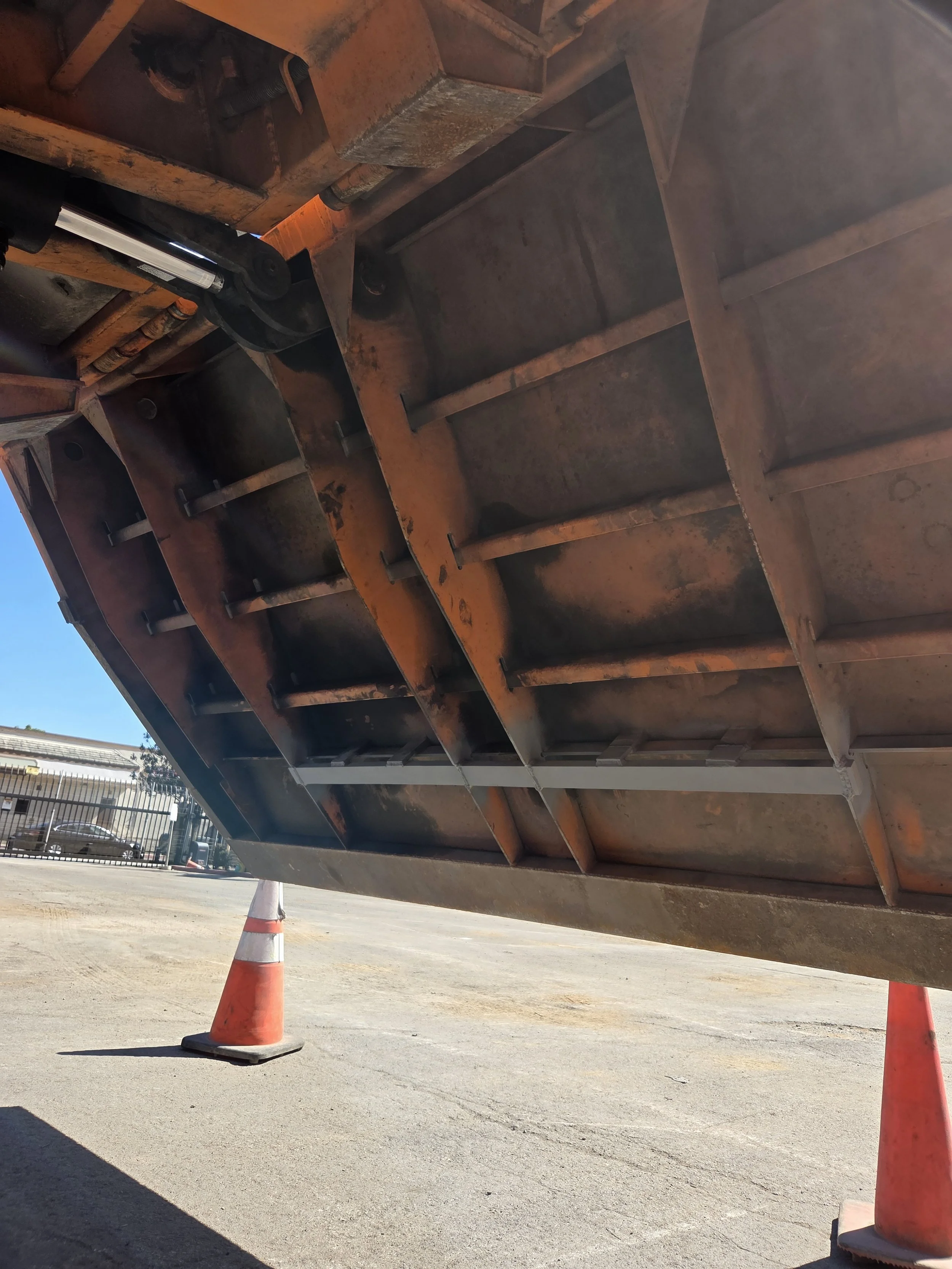 3/4" flat bar welded to frame