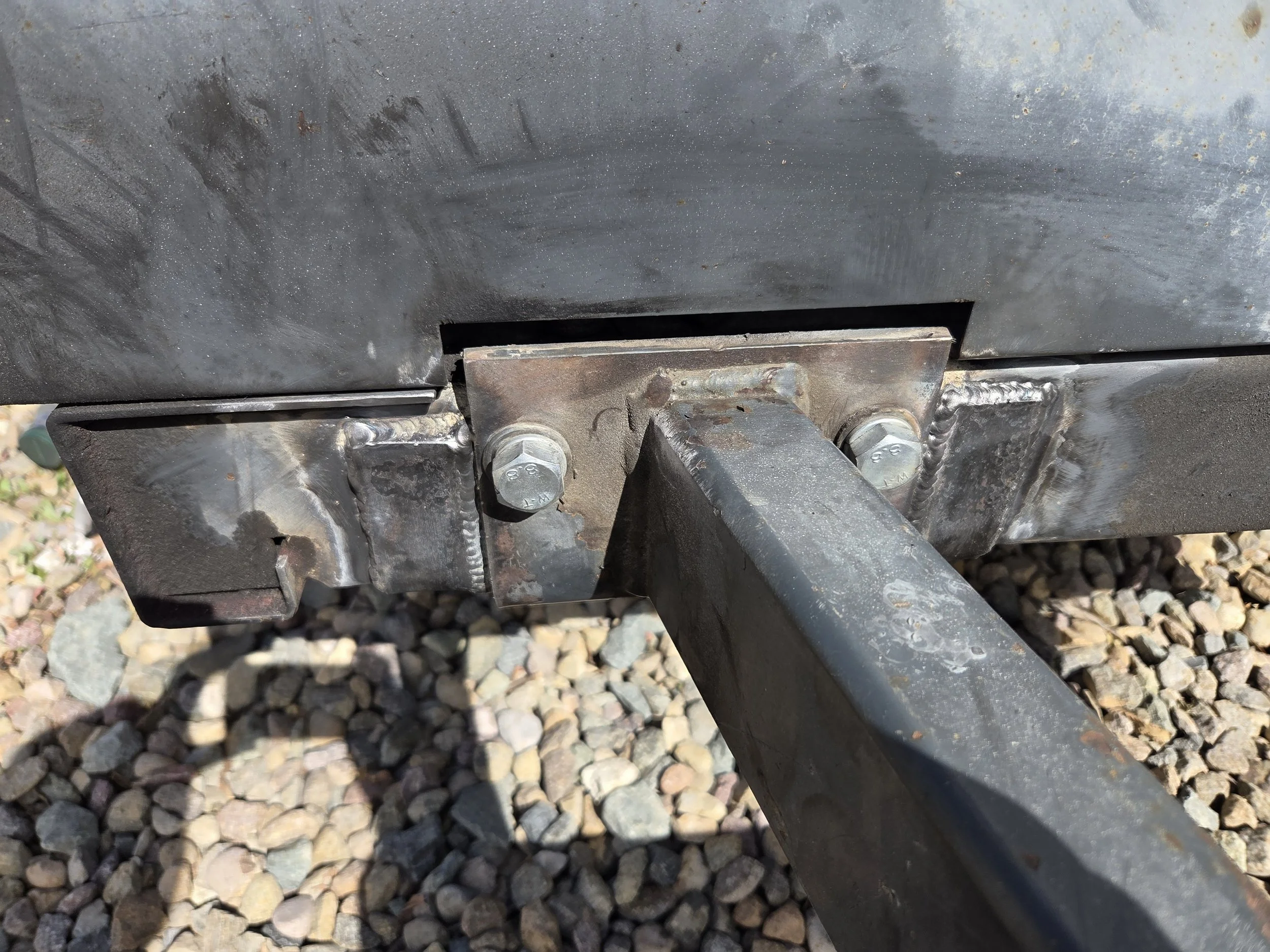 Finished product. Bent 3/16 plates applied to both sides