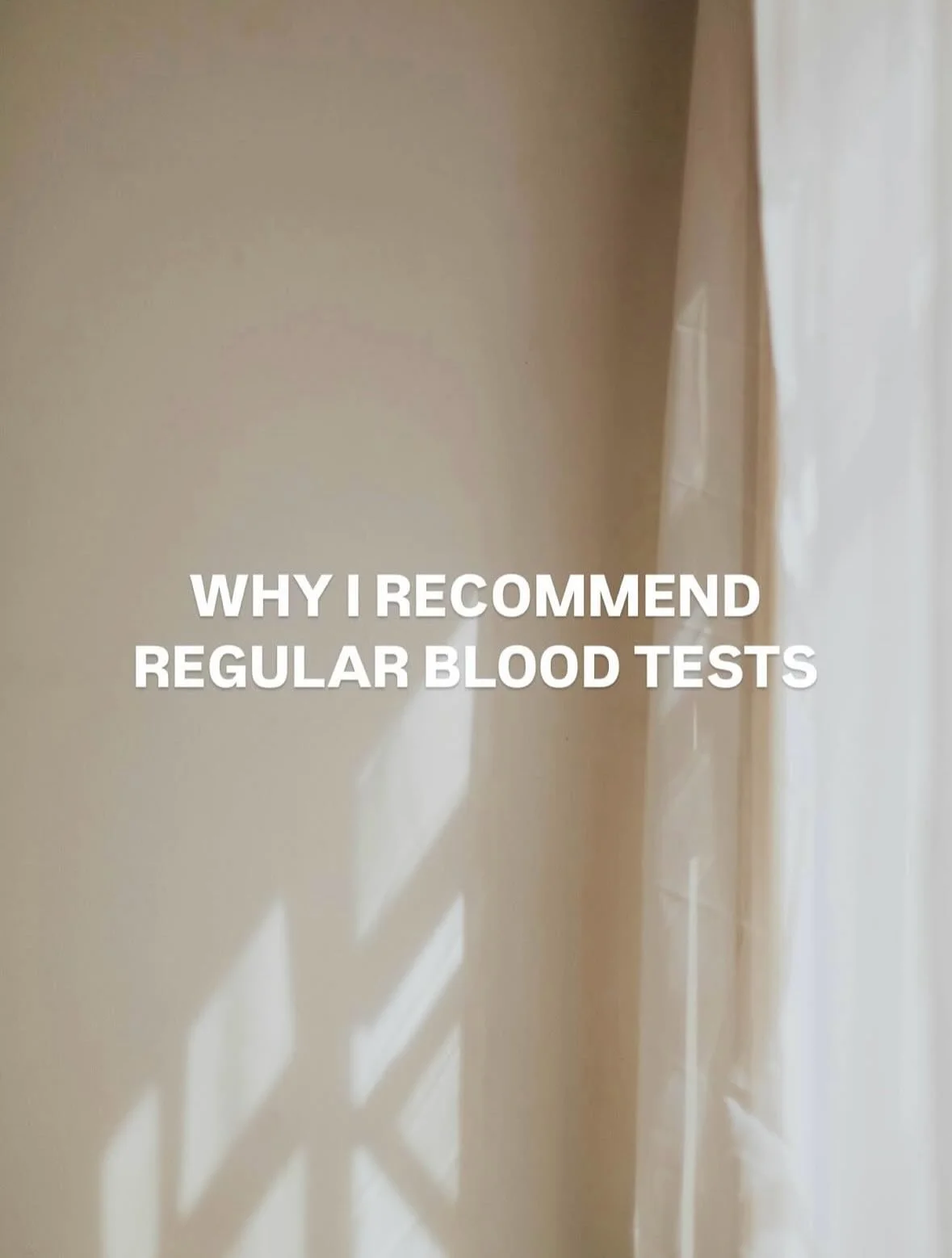 Most people only test when something&rsquo;s wrong.
But what if you tested when things were right, so you know what your normal looks like?

It&rsquo;s not the only way to get a picture of your health, but it&rsquo;s an incredibly useful tool. That&r