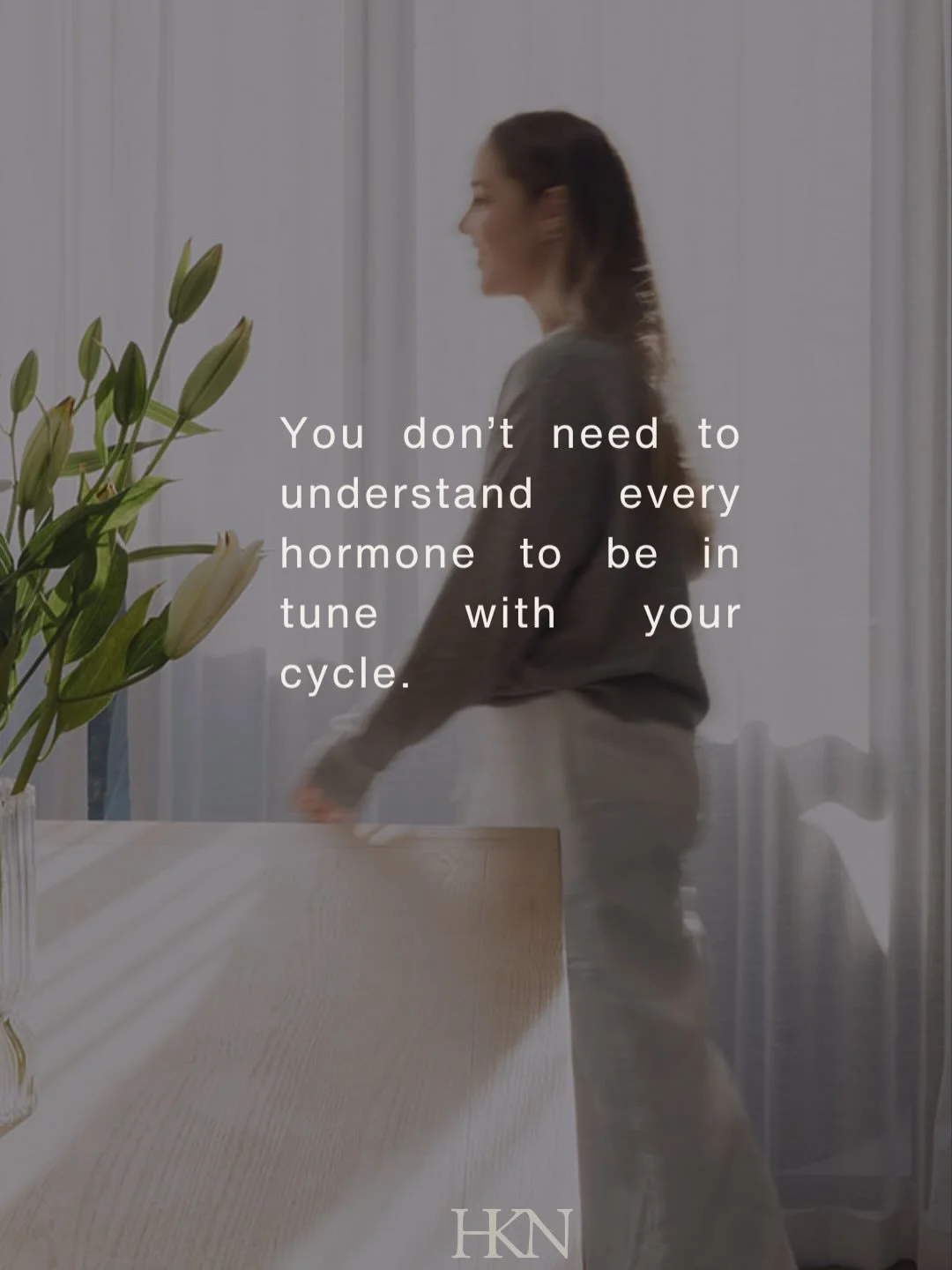 Being in tune with your cycle doesn&rsquo;t mean knowing exactly what every hormone is doing or tracking every detail perfectly.

It can be as simple as recognising when your energy tends to change, whether your appetite increases before your period,