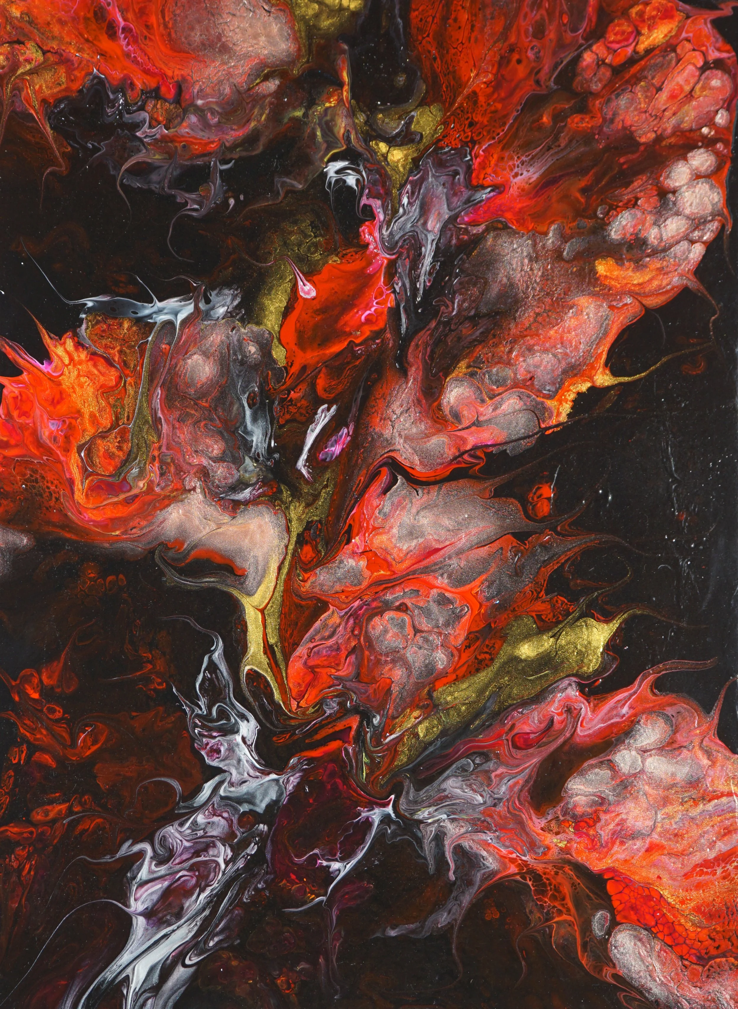 The Fiery Dance of Color and Shadow: Exploring “Molten Pulse”