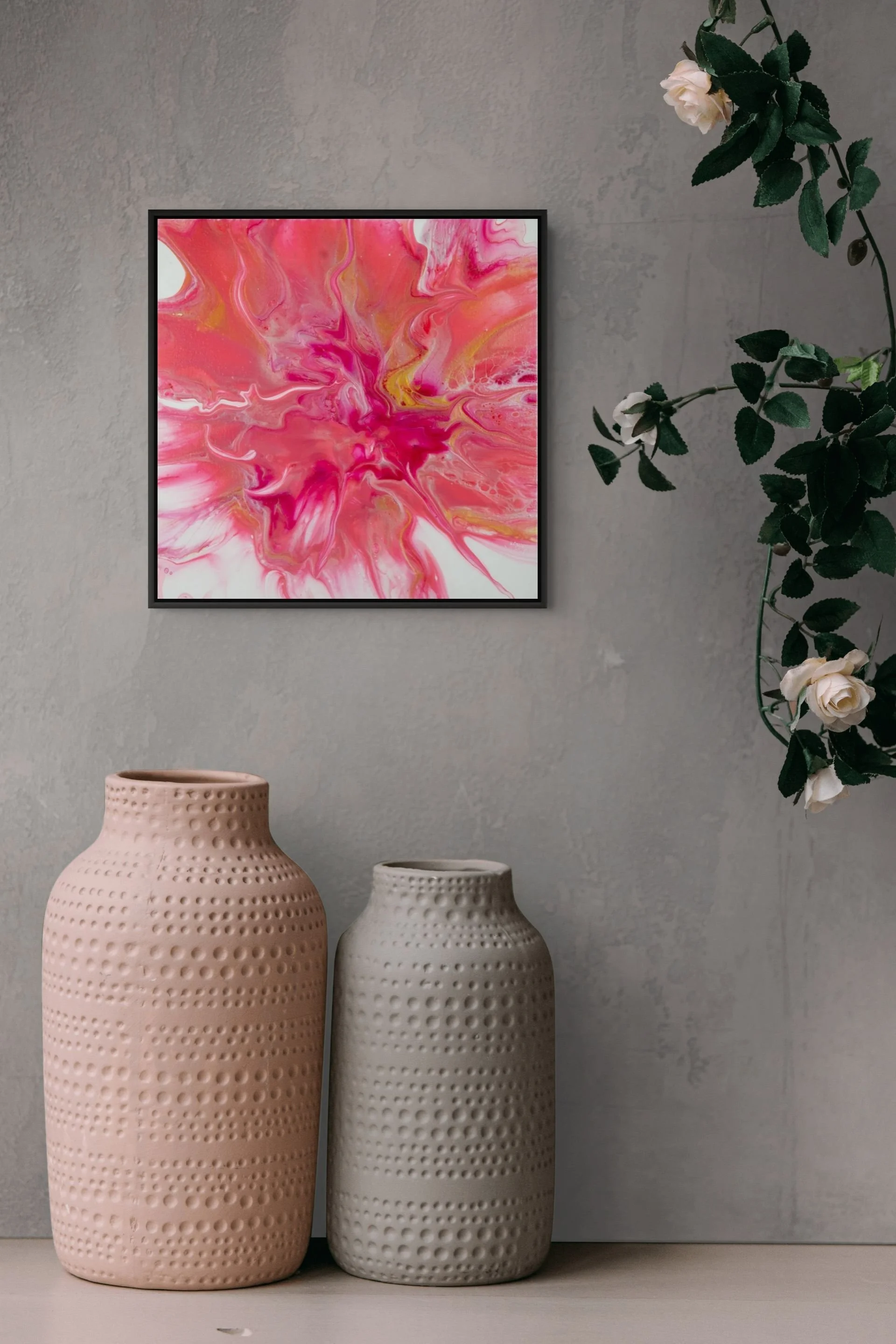 Candyfire Reverie: A Playful Dance of Reds and Golds