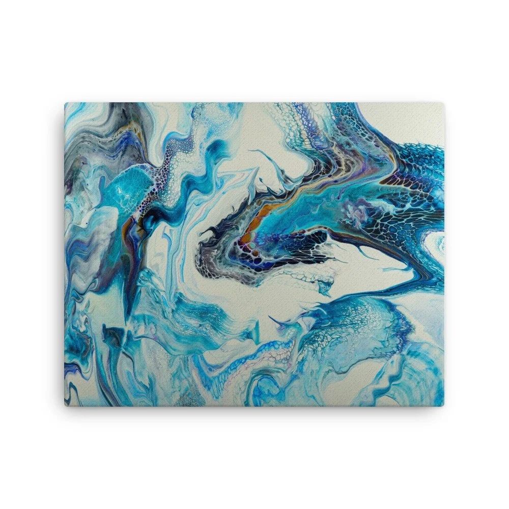 Whispers of the Blue Serpent - Thin canvas