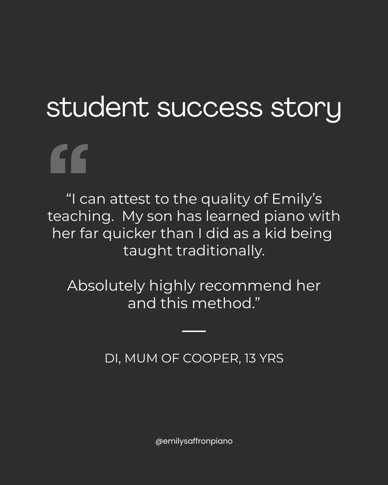 After four years of learning piano, Cooper now plays bass guitar in the school band and has also taken up the cello. Quite the multi-instrumentalist! 🙌🏽 

So much is possible when you build music into the foundations of your learning and developmen