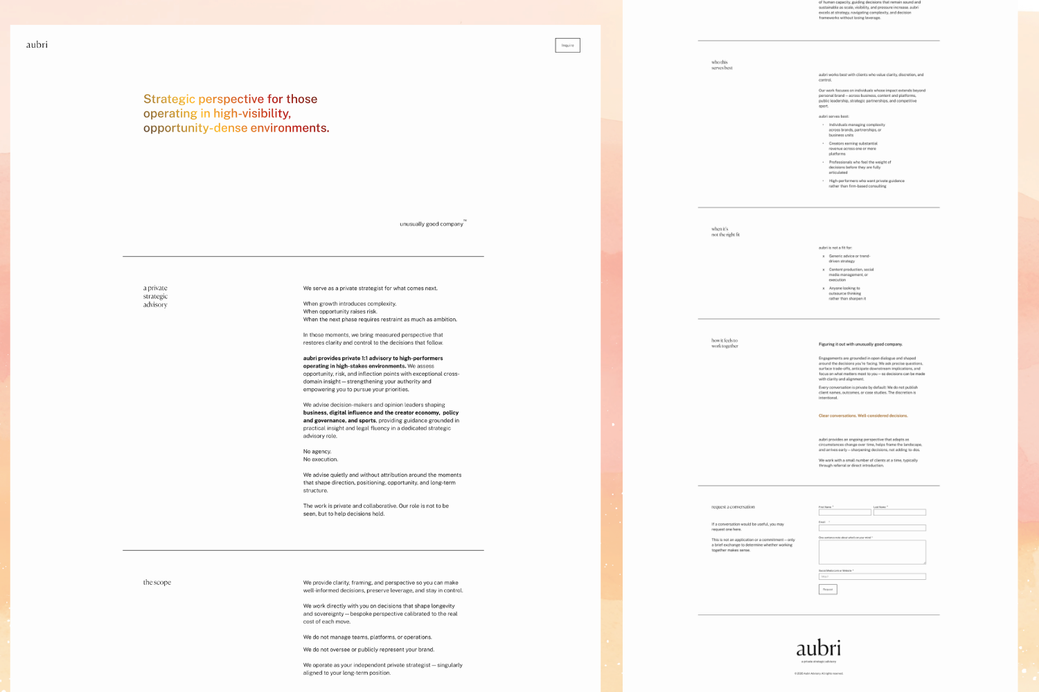 Aubri Private Consulting