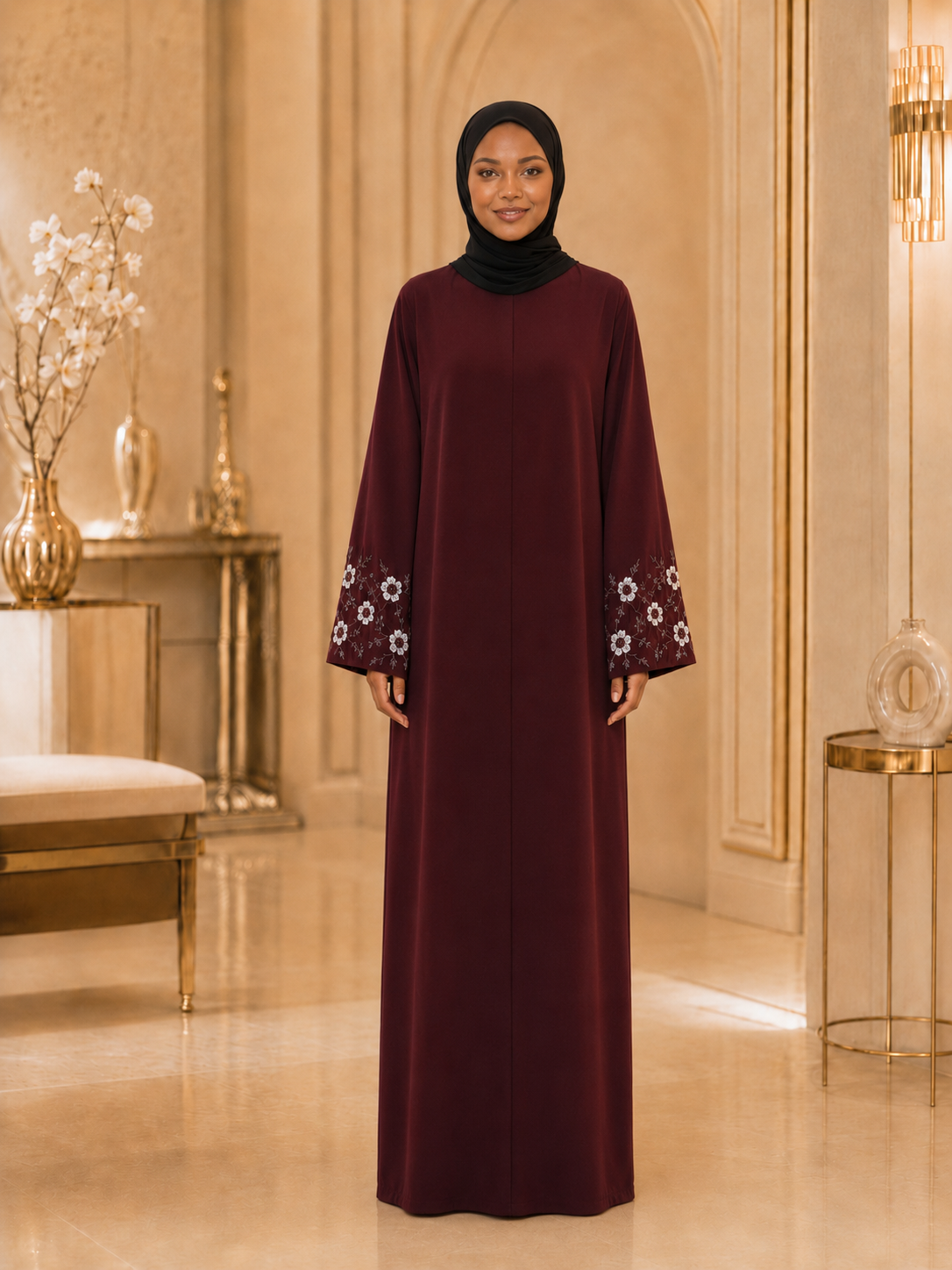 Prestige Plum Abaya