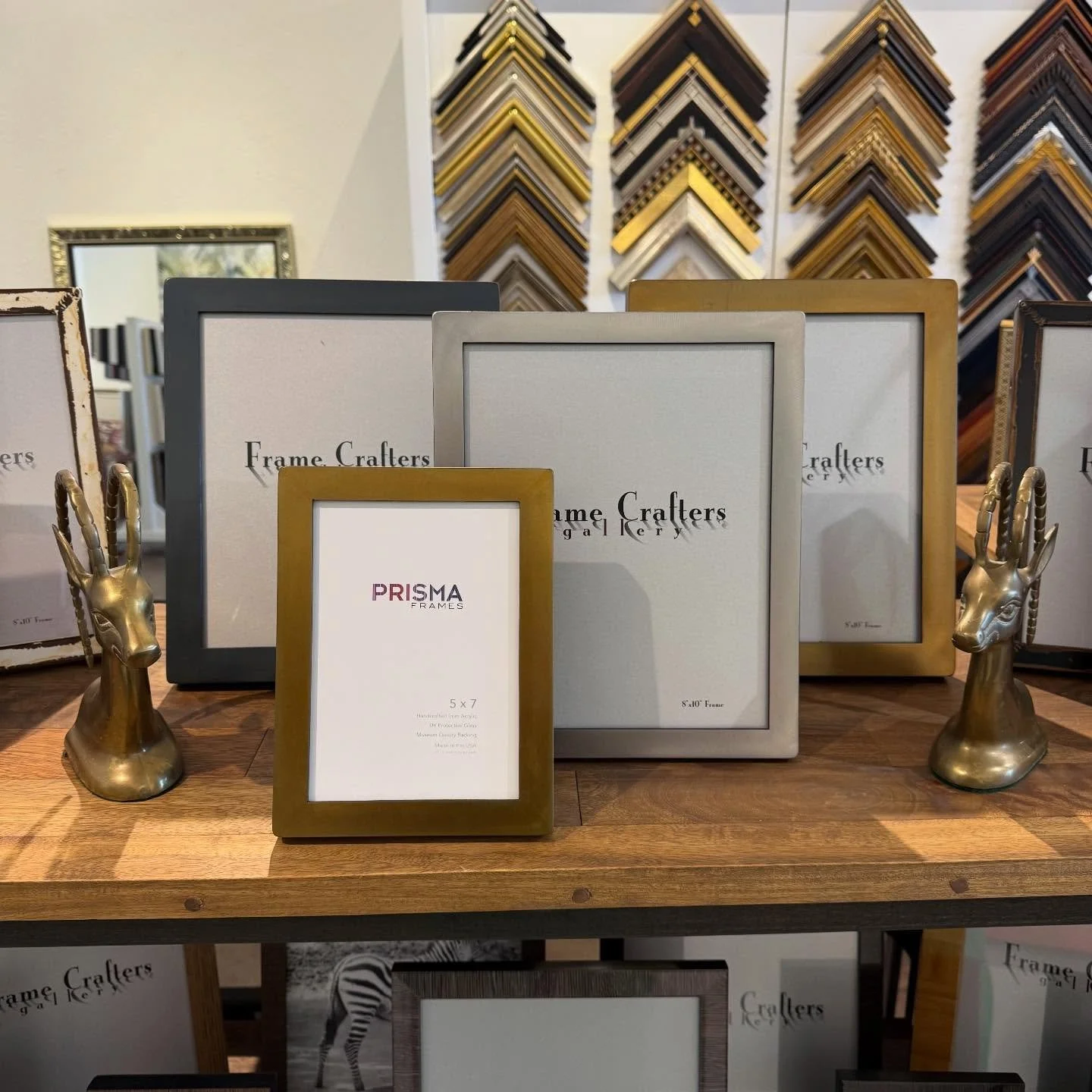 We have a fun selection of welded steel photo frames from Bridger.  Most of them are 8x10&rsquo;s ands they come in 3/4&rdquo; and 1&rdquo; wide with a variety of colors from copper to rustic painted red!
#framecraftersgallery #bonaircentergreenbrae 