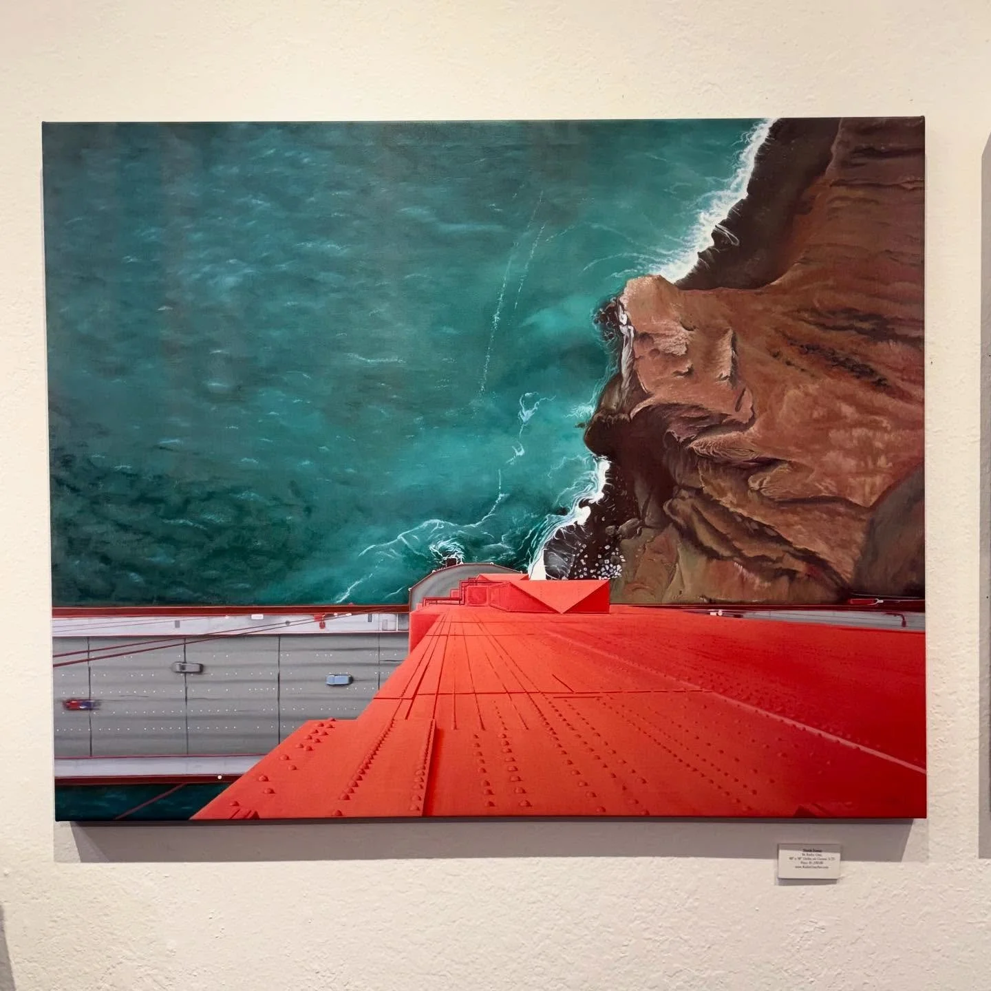 Come in and see some of the art by local artist Kathy Gray!  There is a collection of beautiful watercolors as a well as a life-sized painting of Walt Disney and a spectacular views from the Golden Gate Bridge.
#framecraftersgallery #bonaircenter #ma