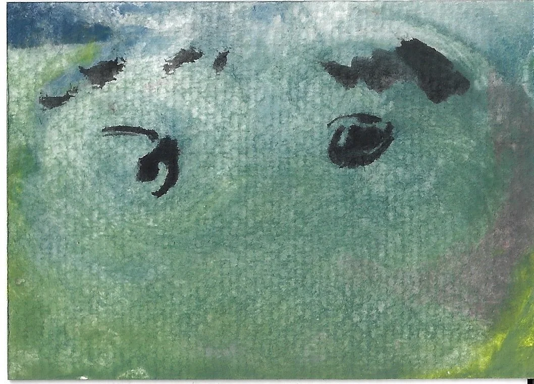 2.5x3.5 Gouache on paper GIrls eyes.jpg