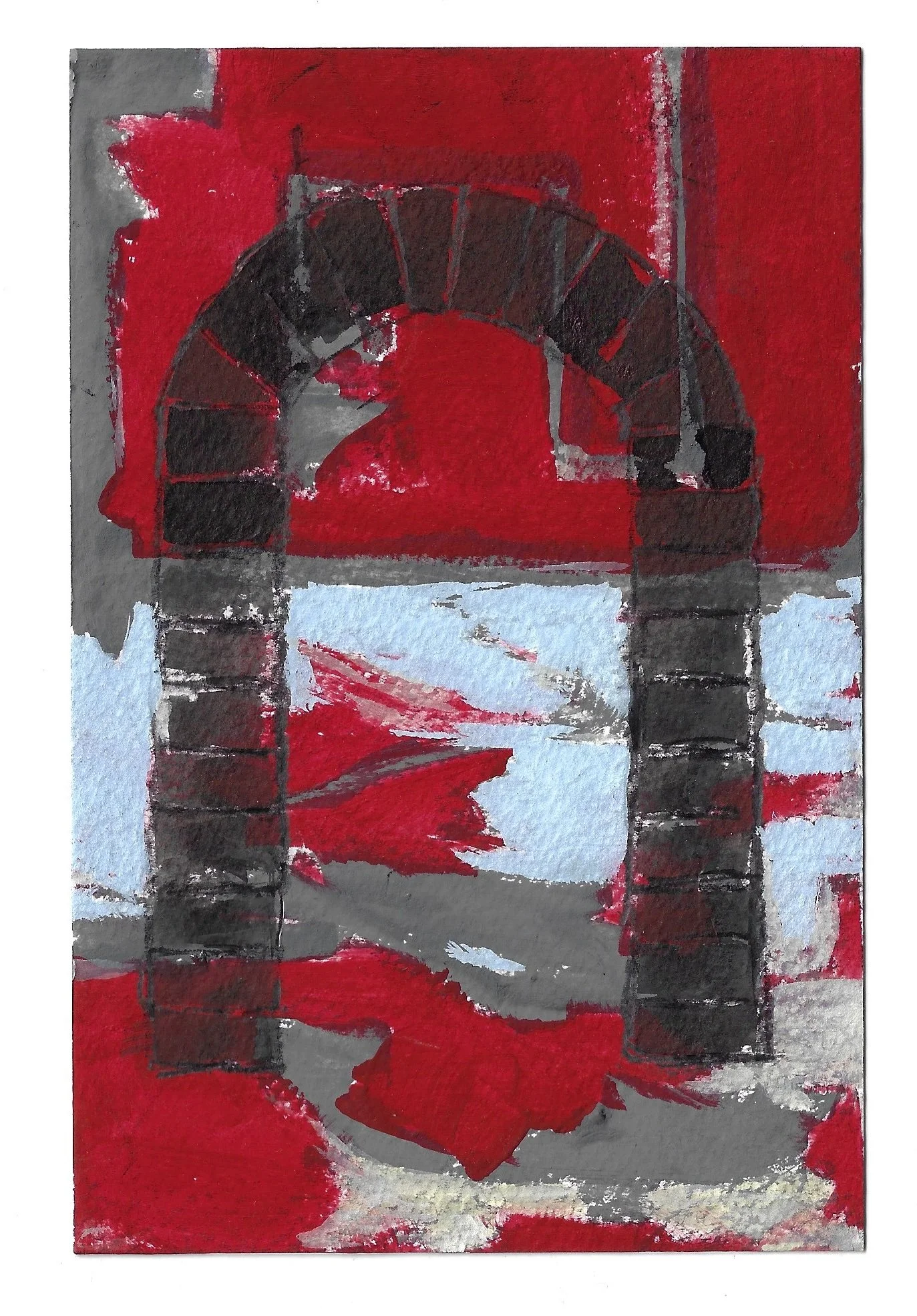 4x6 Gouache Red Gate.jpg