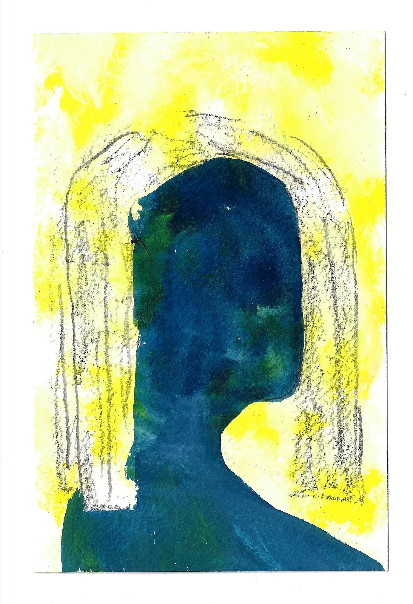4x6 Gouache Profile with Hair.jpg