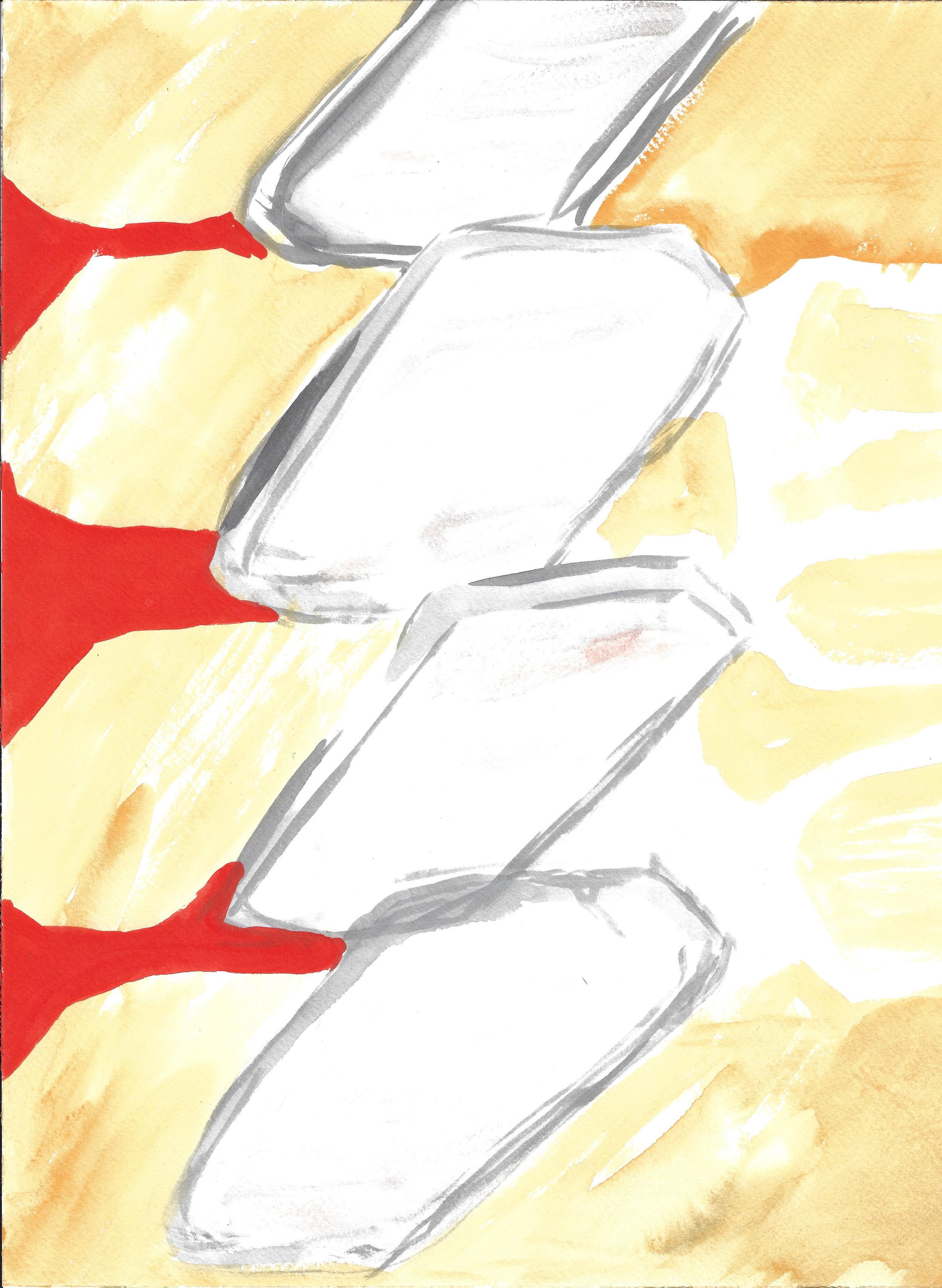 12x16 Gouache on paper stacked cells.jpg