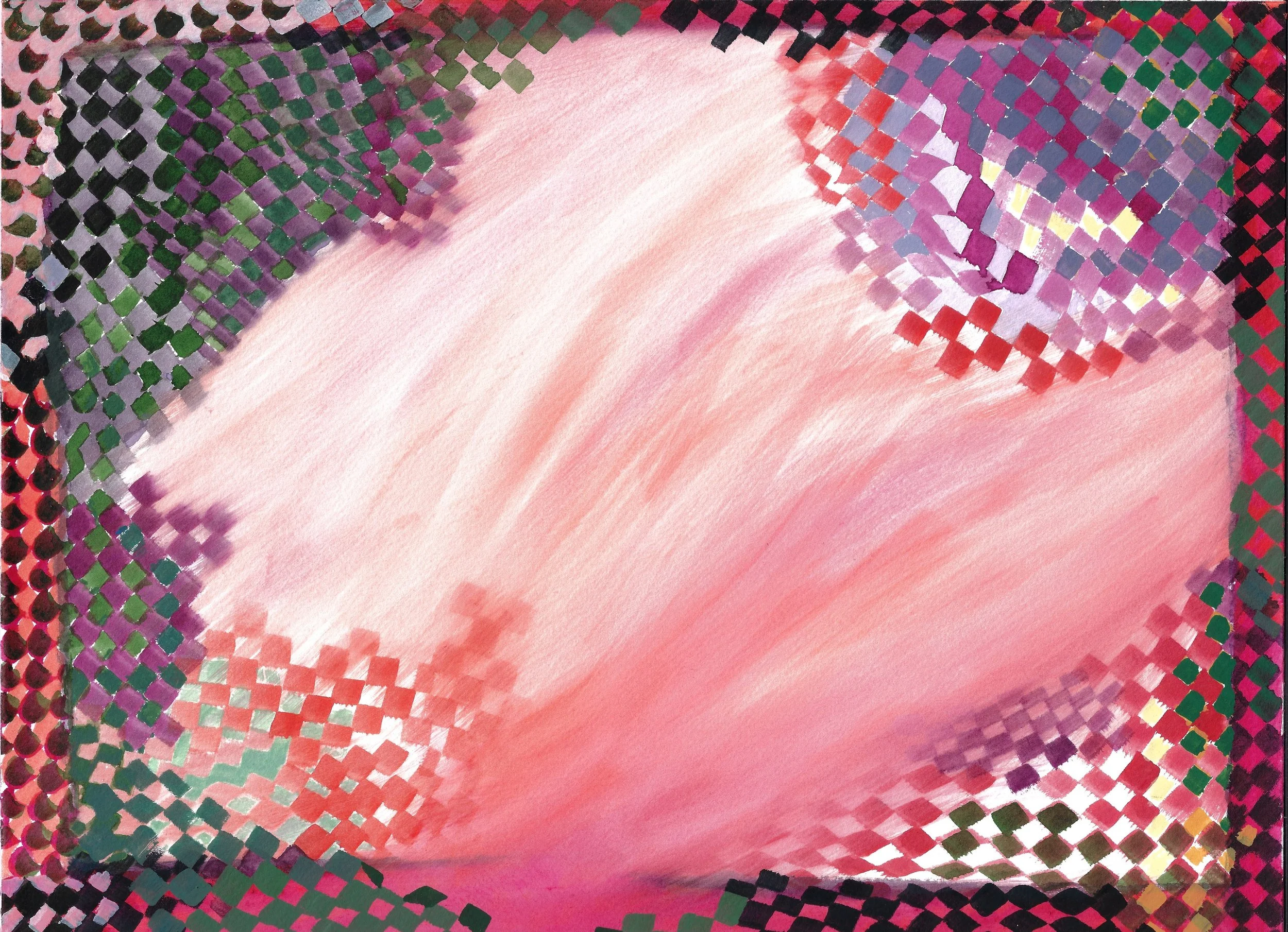12x16 Gouache squares swept away with fire.jpg