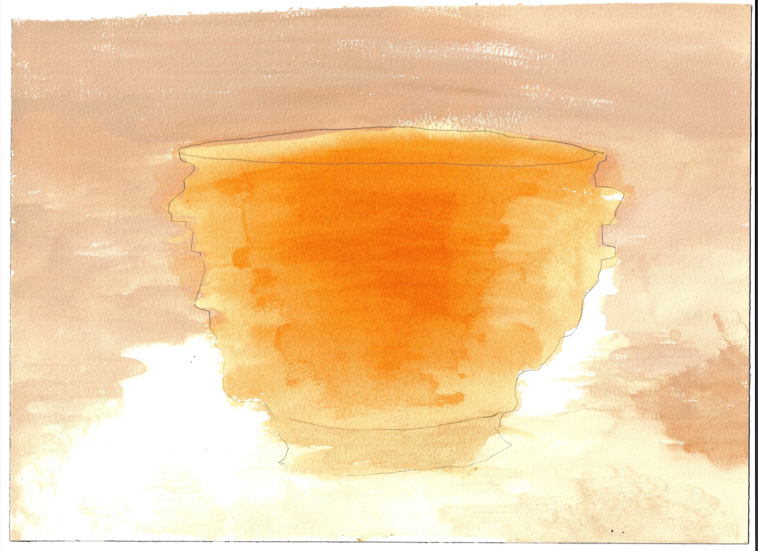 10x14 Gouache on paper irregular Golden Chalise.jpg
