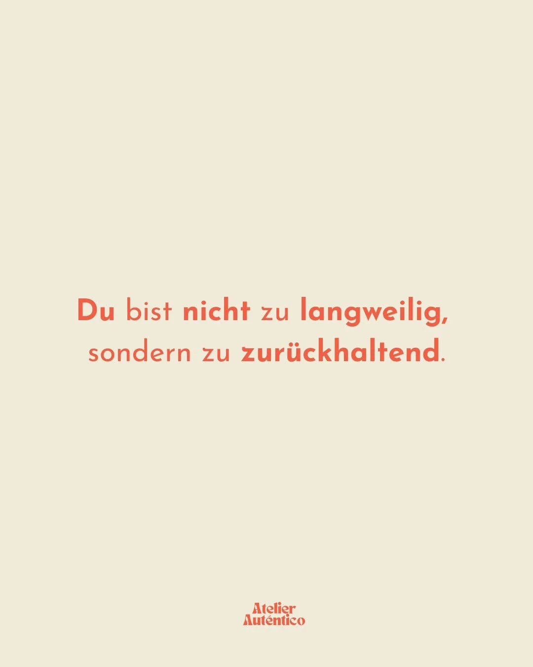 Du bist nicht zu langweilig, sondern zu zur&uuml;ckhaltend!

👉 Speicher dir den Beitrag ab, wenn du Lust auf Content hast, der bleibt, im Kopf und im Gef&uuml;hl.

Und wenn du dir mehr Support w&uuml;nschst:
In einer 1:1 Mentoring-Session schauen wi