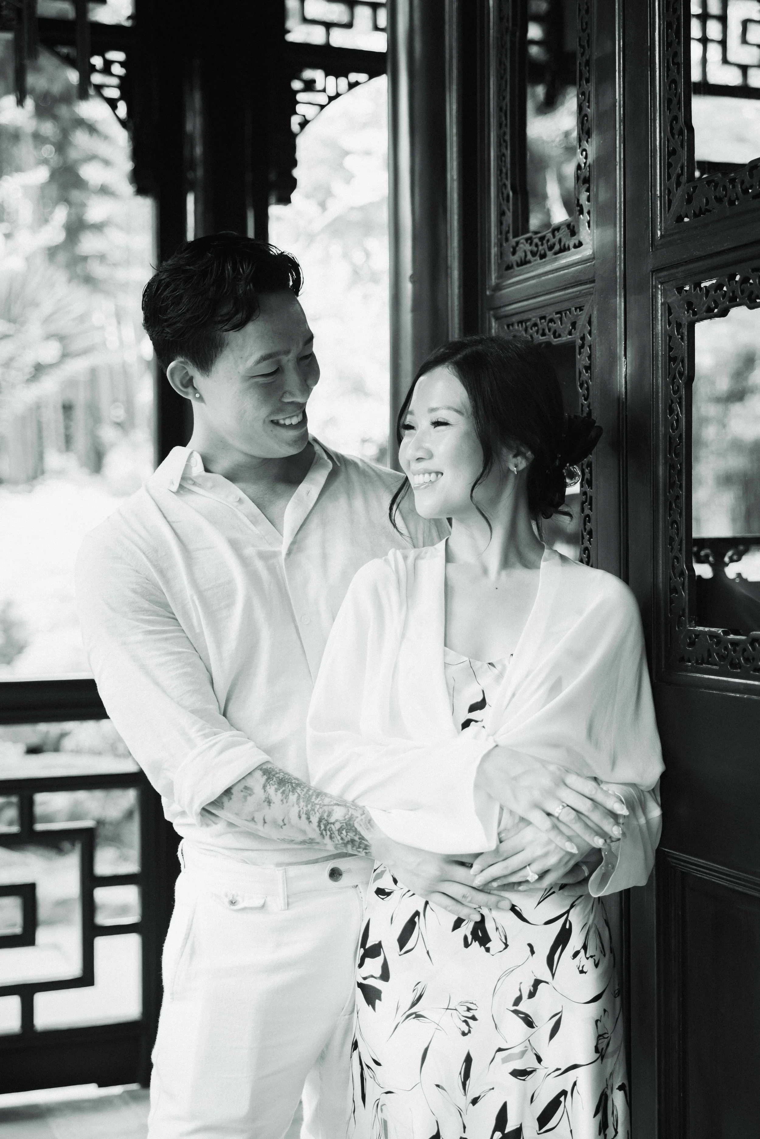 Shanghai Engagement Photos Yu Gardens