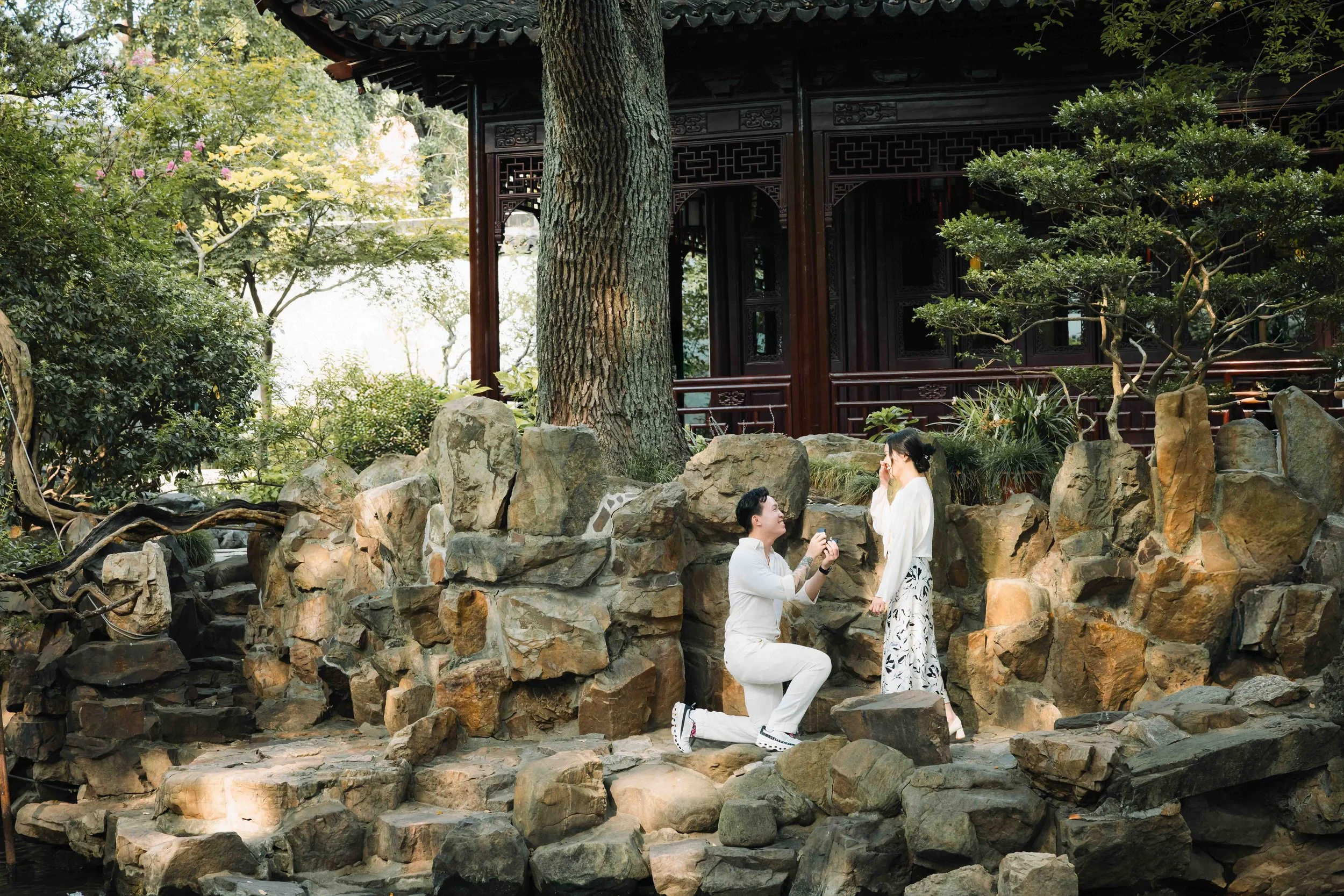 Shanghai Engagement Photos Yu Gardens