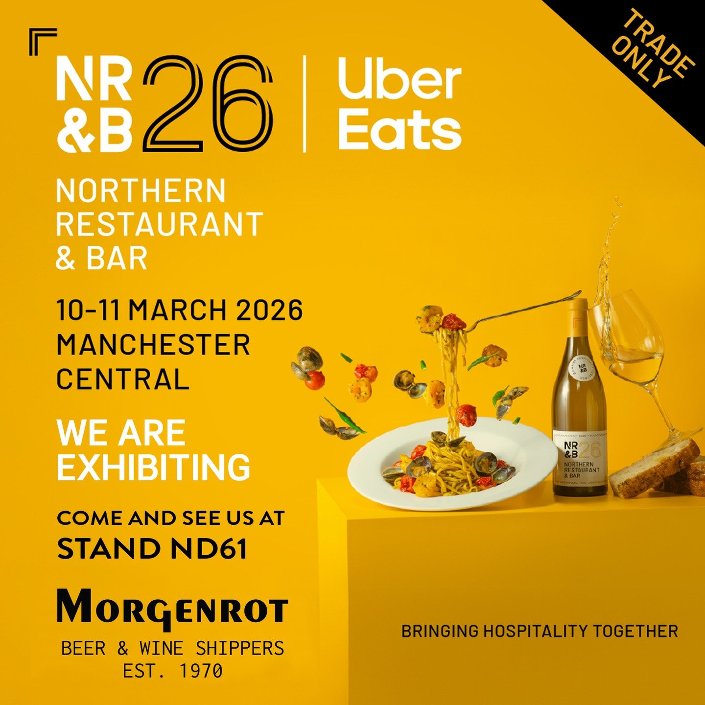 Just over 5 weeks to go for this years Northern Restaurant &amp; Bar Show.

We'll be there showcasing beers and wines from our portfolio at Stand ND61

Head over to https://northernrestaurantandbar.co.uk to register for your tickets.

This is a Trade