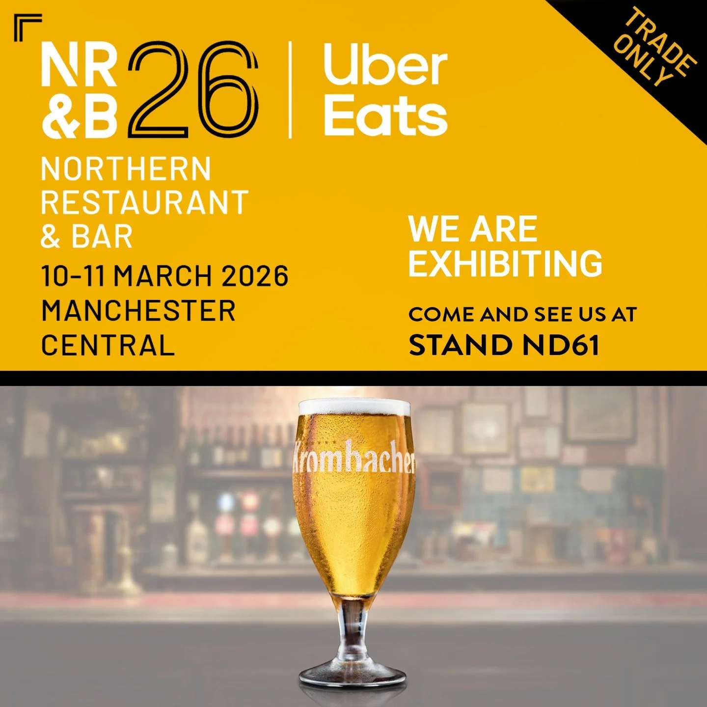 We're just a few days away from NRB 2026: &amp; Stand ND61 is shaping up to be one to visit. 🍺🍷

This year we're pouring more than 10 lines on draught and over 100 wines &amp; sherries, including a line-up that spans centuries &amp; continents: fro