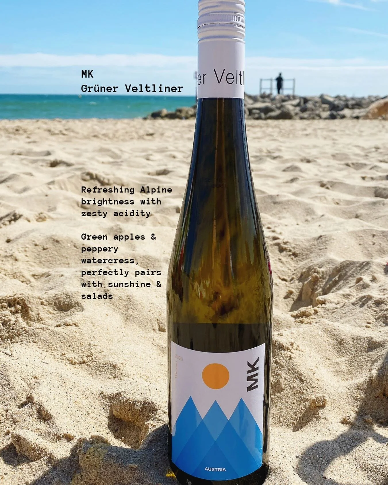 Bank holiday heatwave + our MK Gr&uuml;ner Veltliner? We&rsquo;ll take it. 

This liquid has lore: Meet MK - our Gr&uuml;ner Veltliner from Dom&auml;ne Wachau in Austria&rsquo;s legendary Wachau Valley. This belter is shaped by steep terraced vineyar