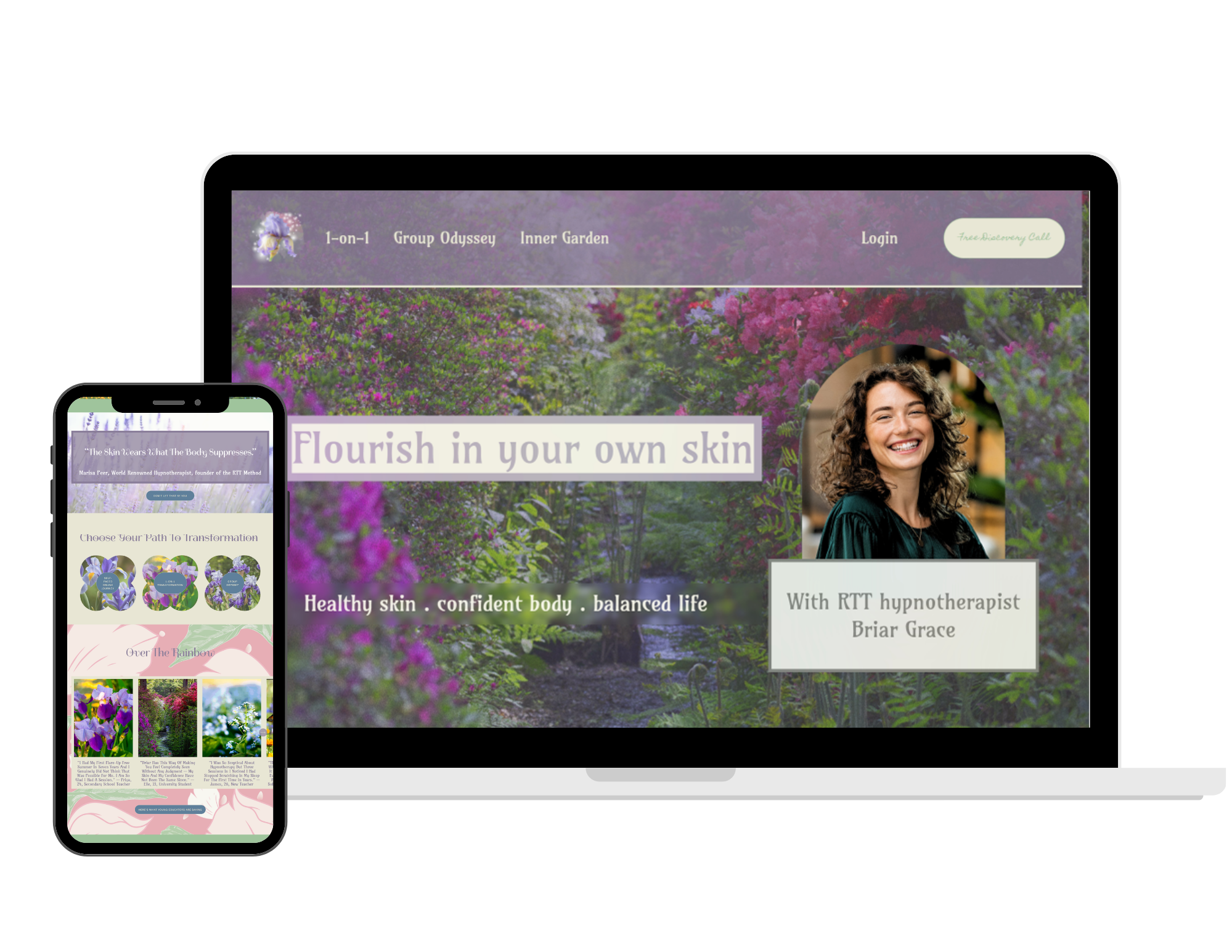 Website Tailored To RTT Hypnotherapist Specialising in Skin Conditions