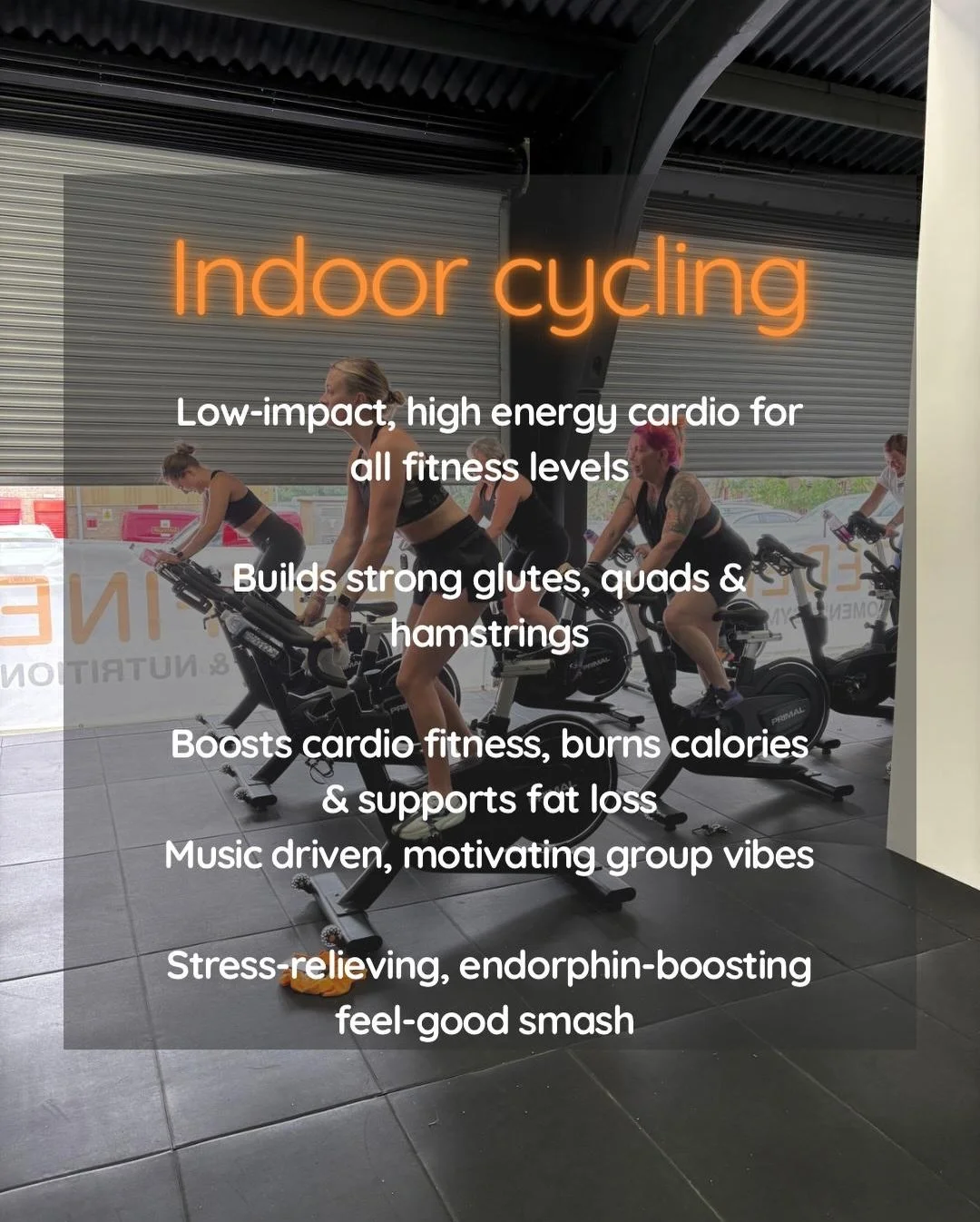 .

🚲 REDEFINEs Indoor Cycling 🚴&zwj;♀️ 

Indoor cycling is a low-impact, high-intensity cardio workout that&rsquo;s easy on the joints and suitable for all fitness levels

With adjustable resistance and pace, it builds strong glutes, quads, and ham