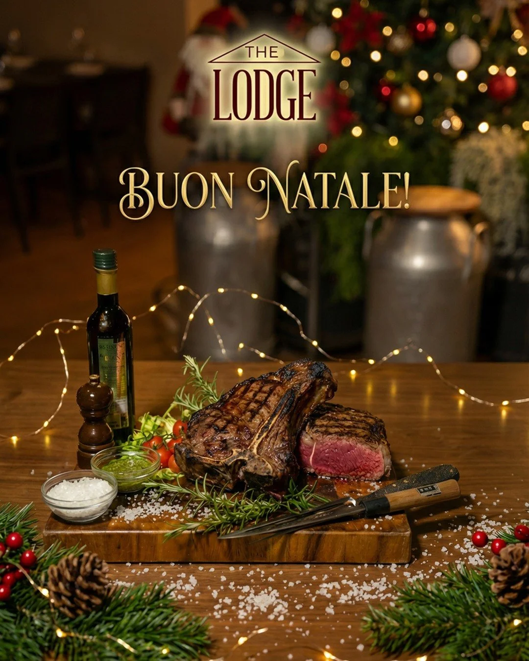 Da The Lodge le feste hanno il sapore della tradizione fatta bene e dei brindisi che durano pi&ugrave; di un giorno. 🥩✨🎄

Buone Feste a chi ama mangiare bene, davvero.

📍 Via Senni 40, Scarperia e San Piero (FI)
📞 Info &amp; prenotazioni: 335 800
