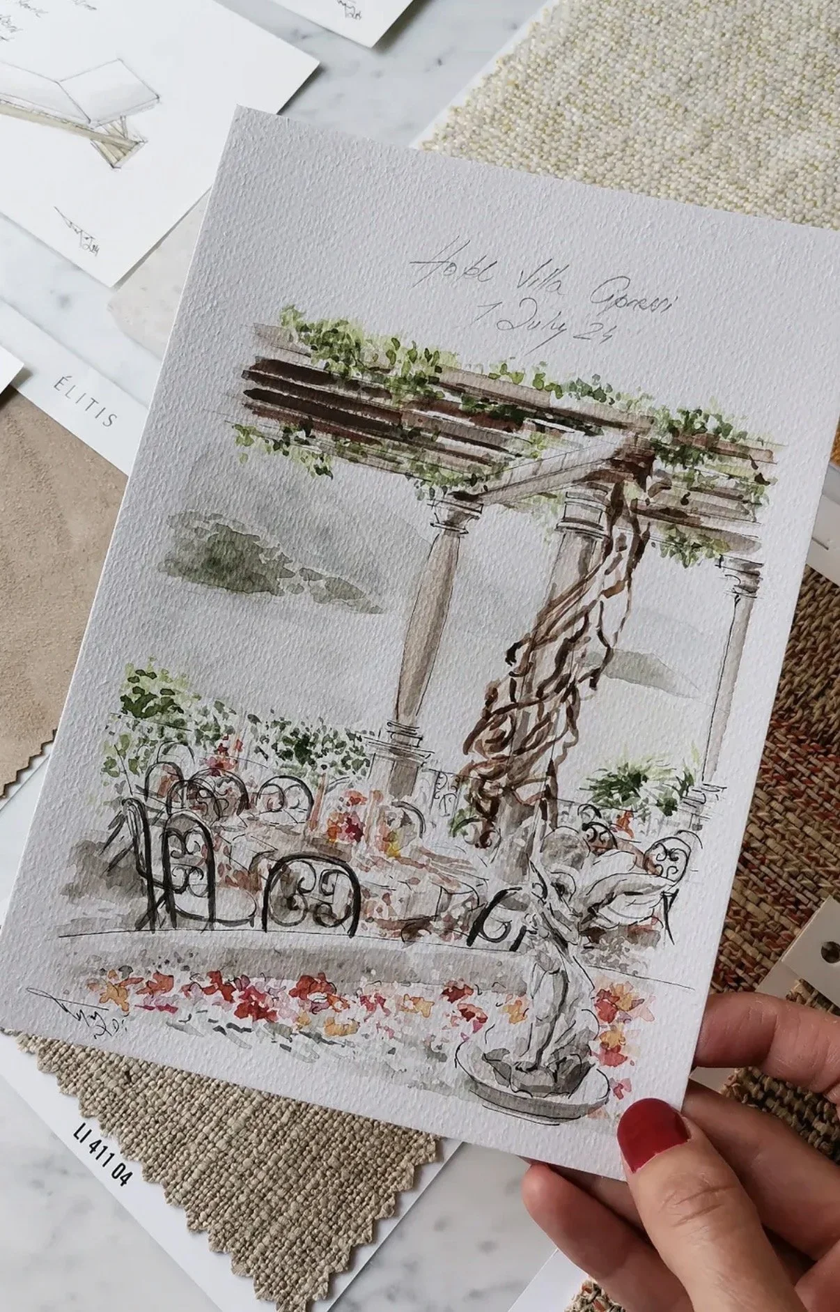 Watercolor Painting Workshop at L'Arrosoir