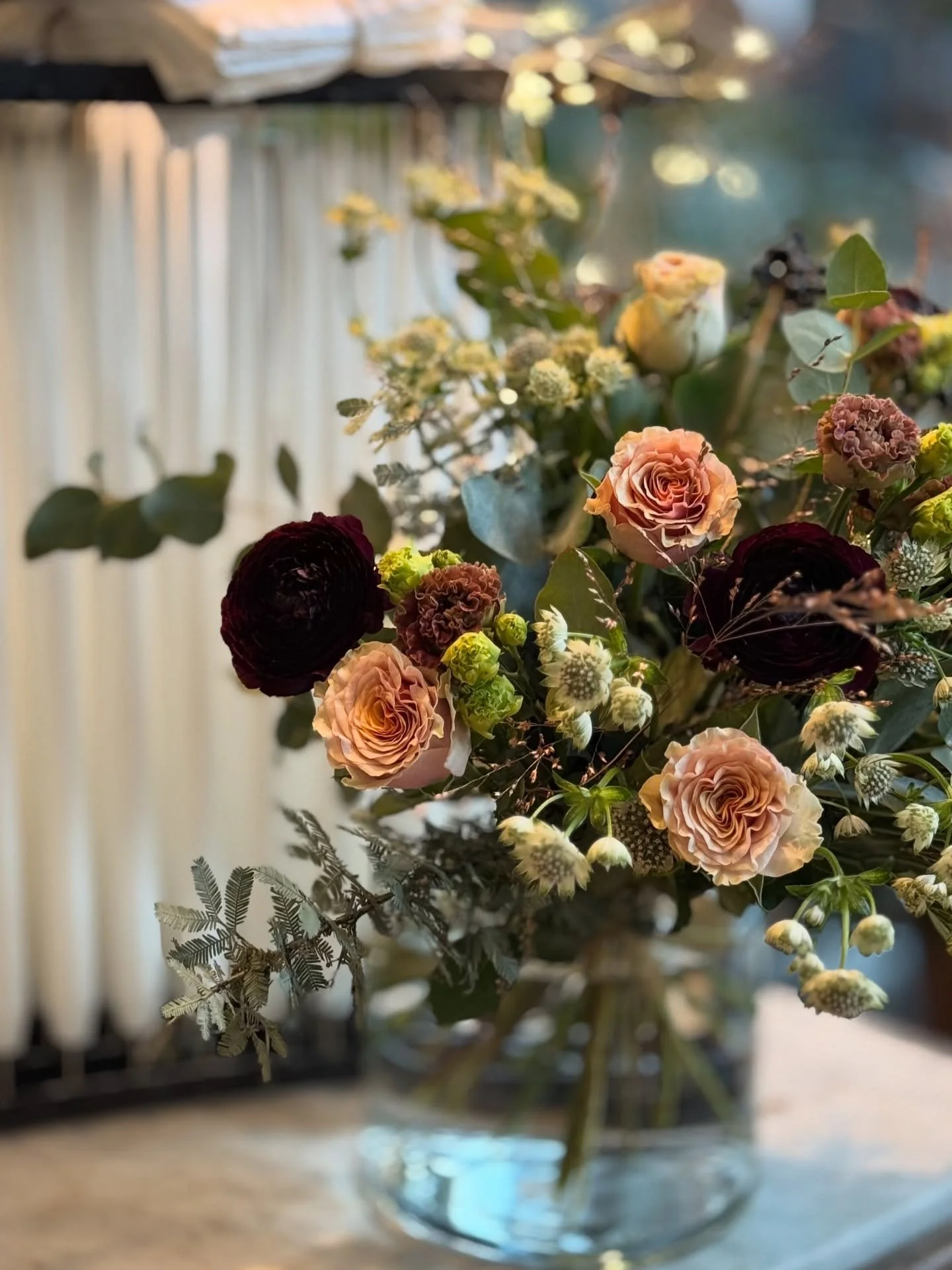 Holiday inspired blooms available at L&rsquo;Arrosoir, where it&rsquo;s nice and warm inside 💫